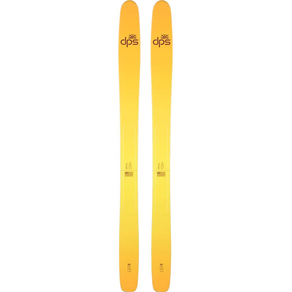 DPS Skis Kaizen 112 Ski - 2025 in Yellow - Size: 189cm