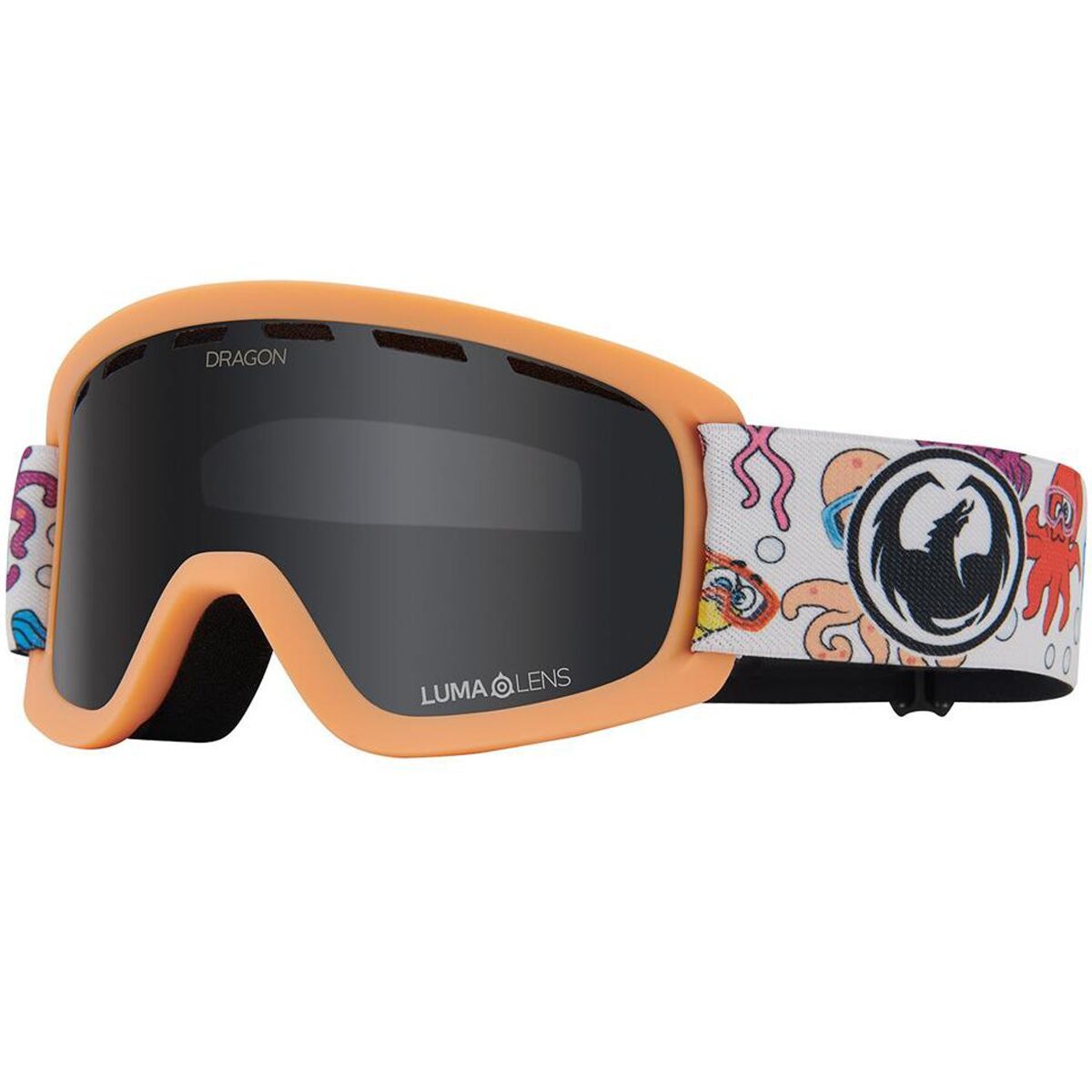 Dragon Lil D Goggles - Kids' in Seafriends / Lumalens Darksmoke Lens