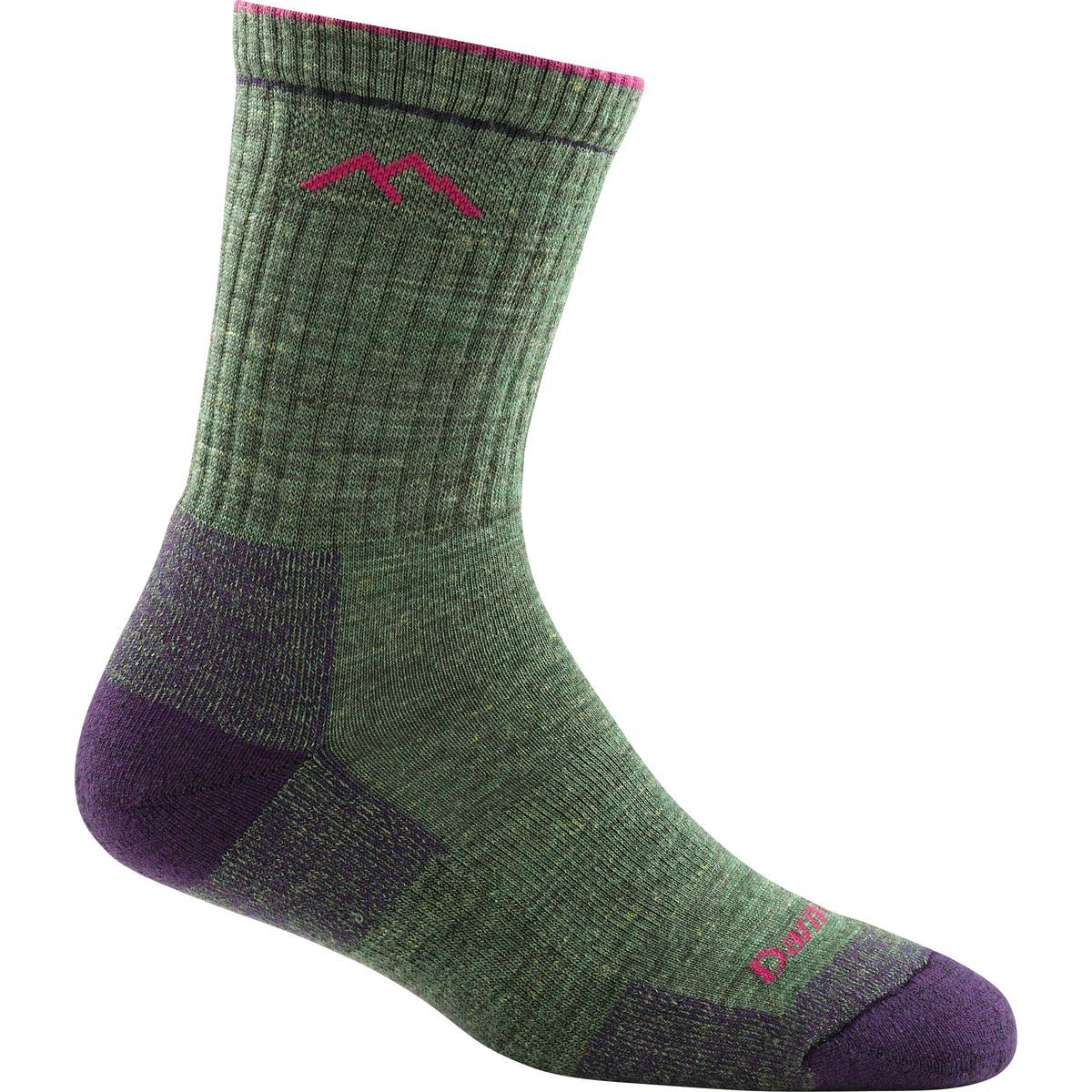 Darn Tough Women's Hiker Coolmax Micro Crew Cushion Socks in Teal - Size: Medium