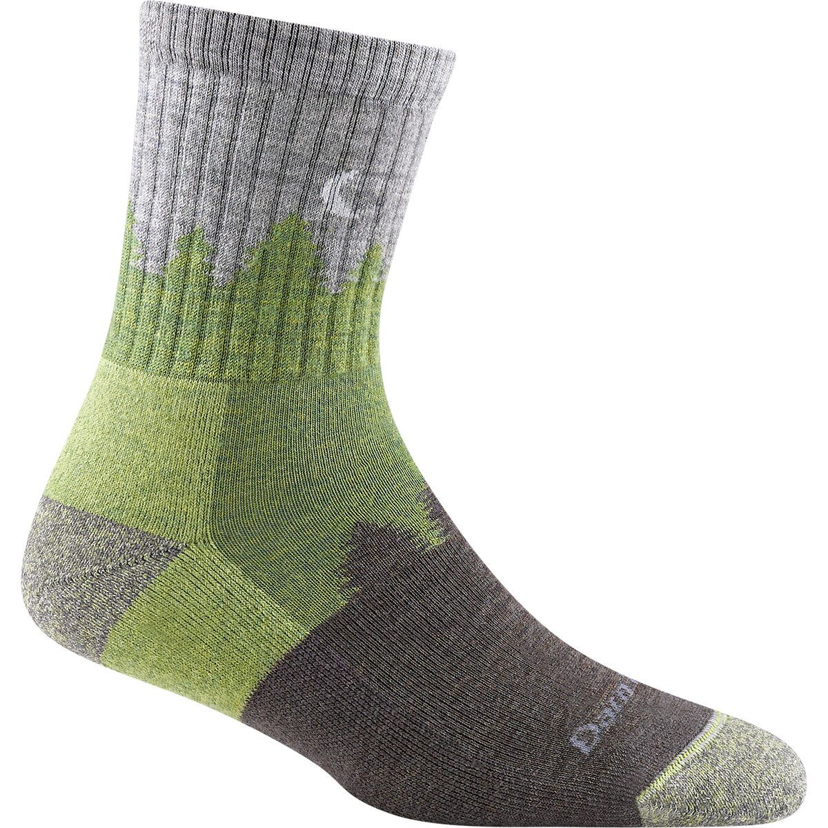 Darn Tough Women's Treeline Micro Crew Cushion Sock in Cranberry - Size: Medium