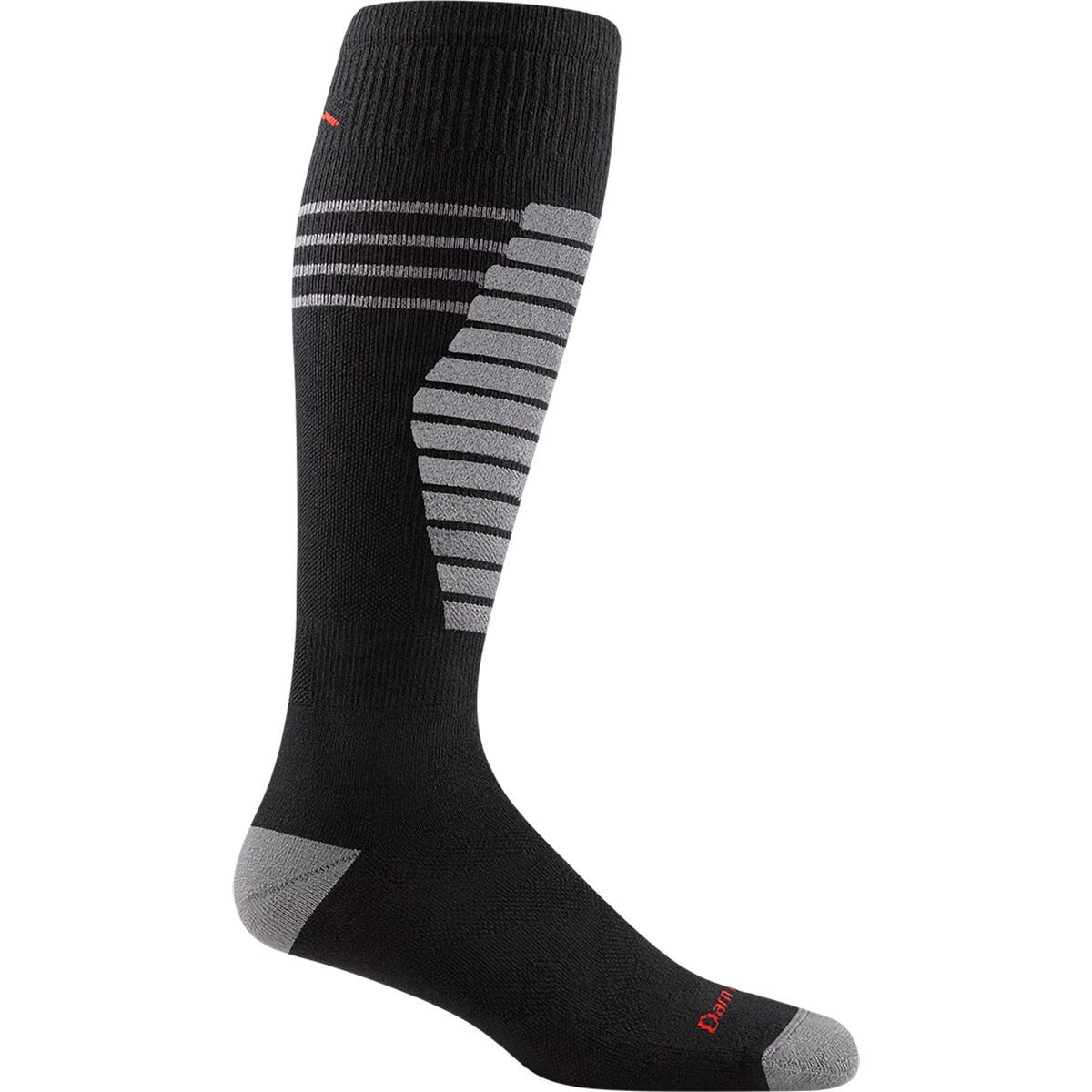 Darn Tough Edge Thermolite OTC Midweight Cushion Padded Shin Sock in Black - Size: Medium