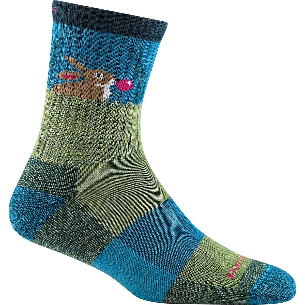 Darn Tough Bubble Bunny Jr. Micro Crew Lightweight Cushion Sock - Kids' in Willow - Size: Medium