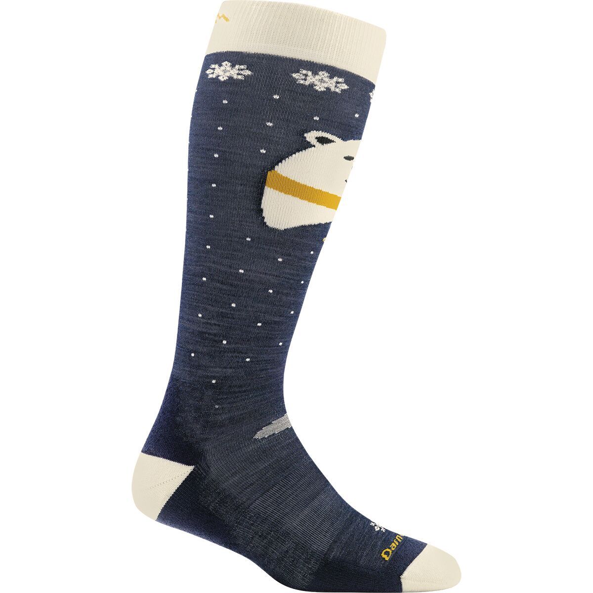 Darn Tough Polar Bear OTC Midweight Cushion Padded Shin Sock - Kids' in Blue - Size: Medium