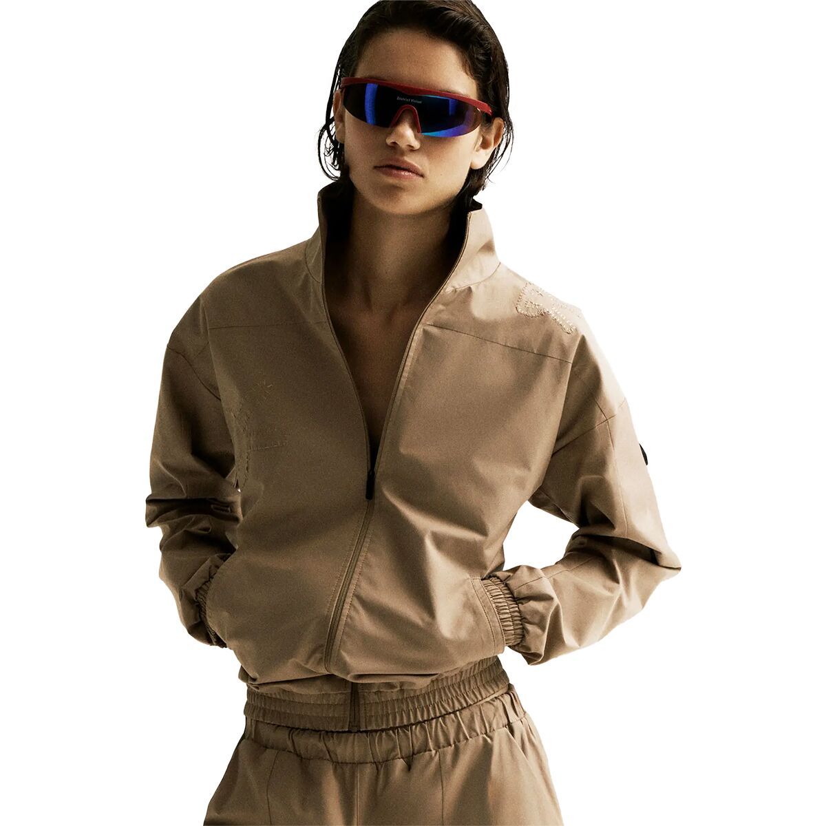 District Vision Women's Hiking Jacket in Khaki - Size: Medium