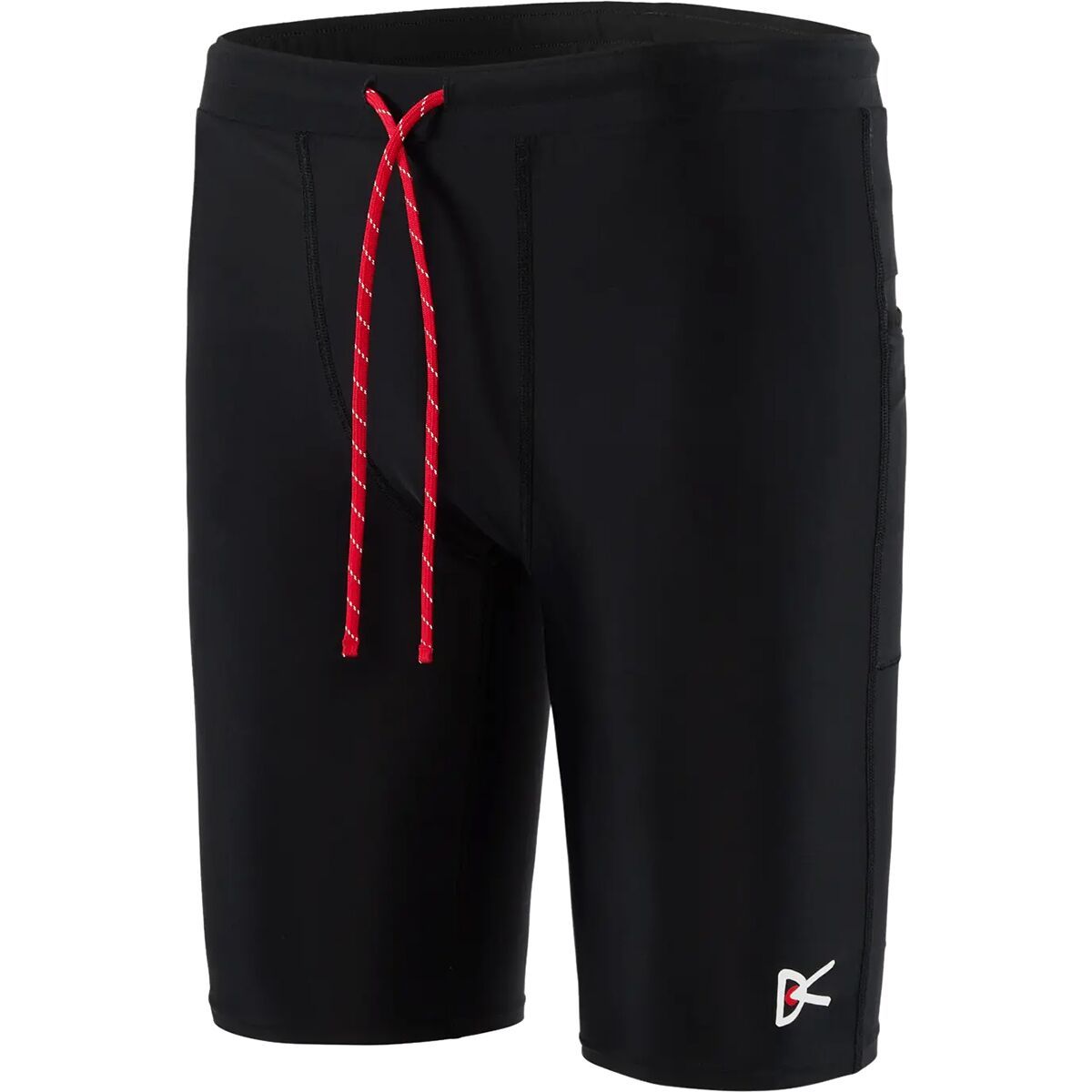 District Vision Men's 9in Recycled Half-Tights in Black - Size: XL
