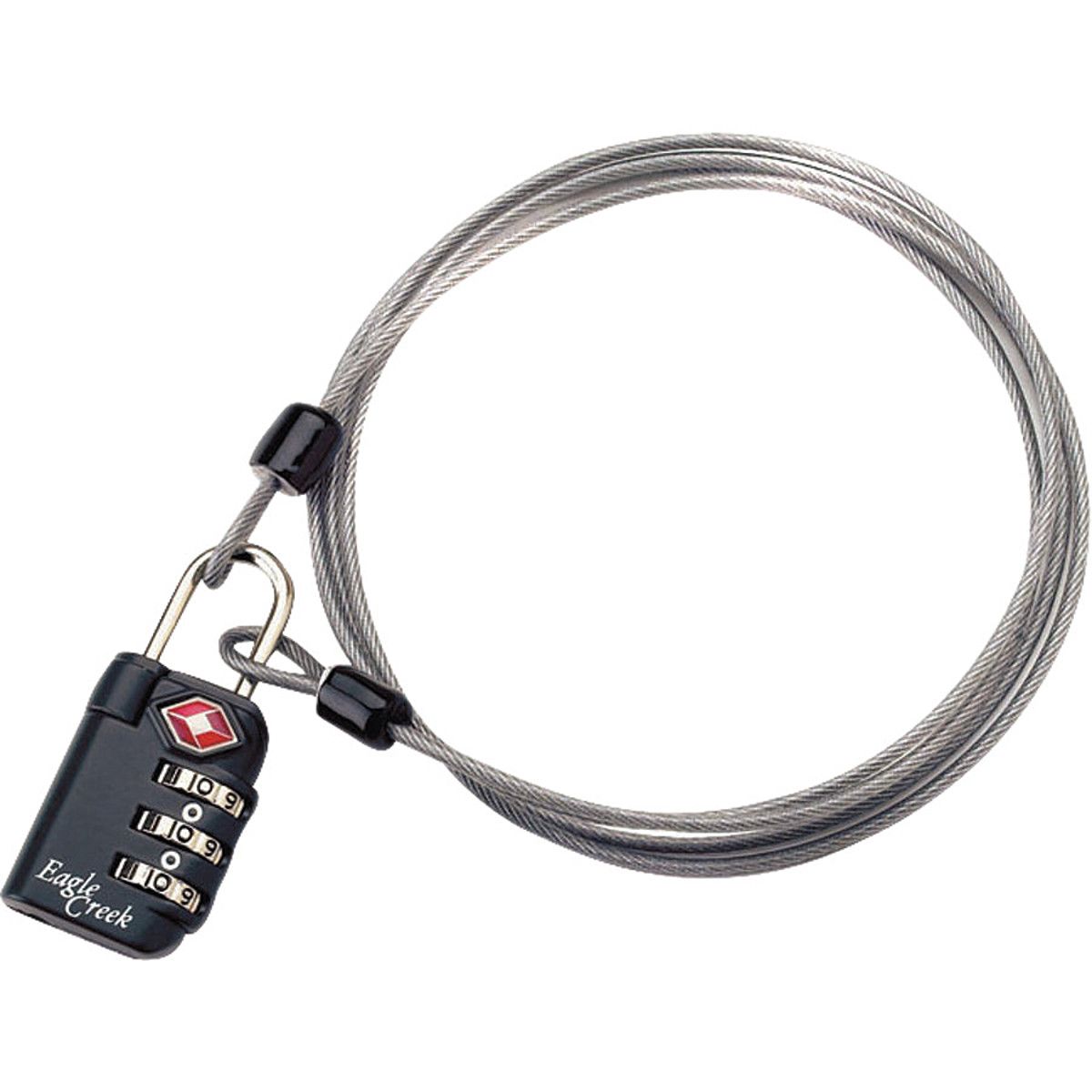 Eagle Creek 3-Dial TSA Security Lock & Cable in Graphite