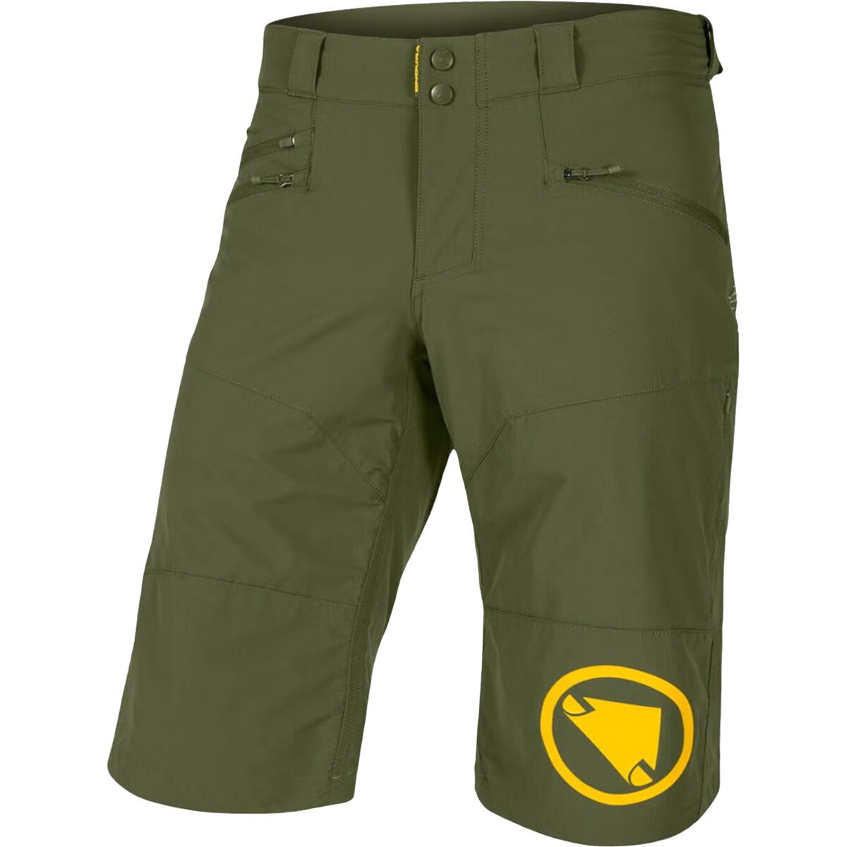 Endura Men's SingleTrack Short II in Olive Green - Size: Small