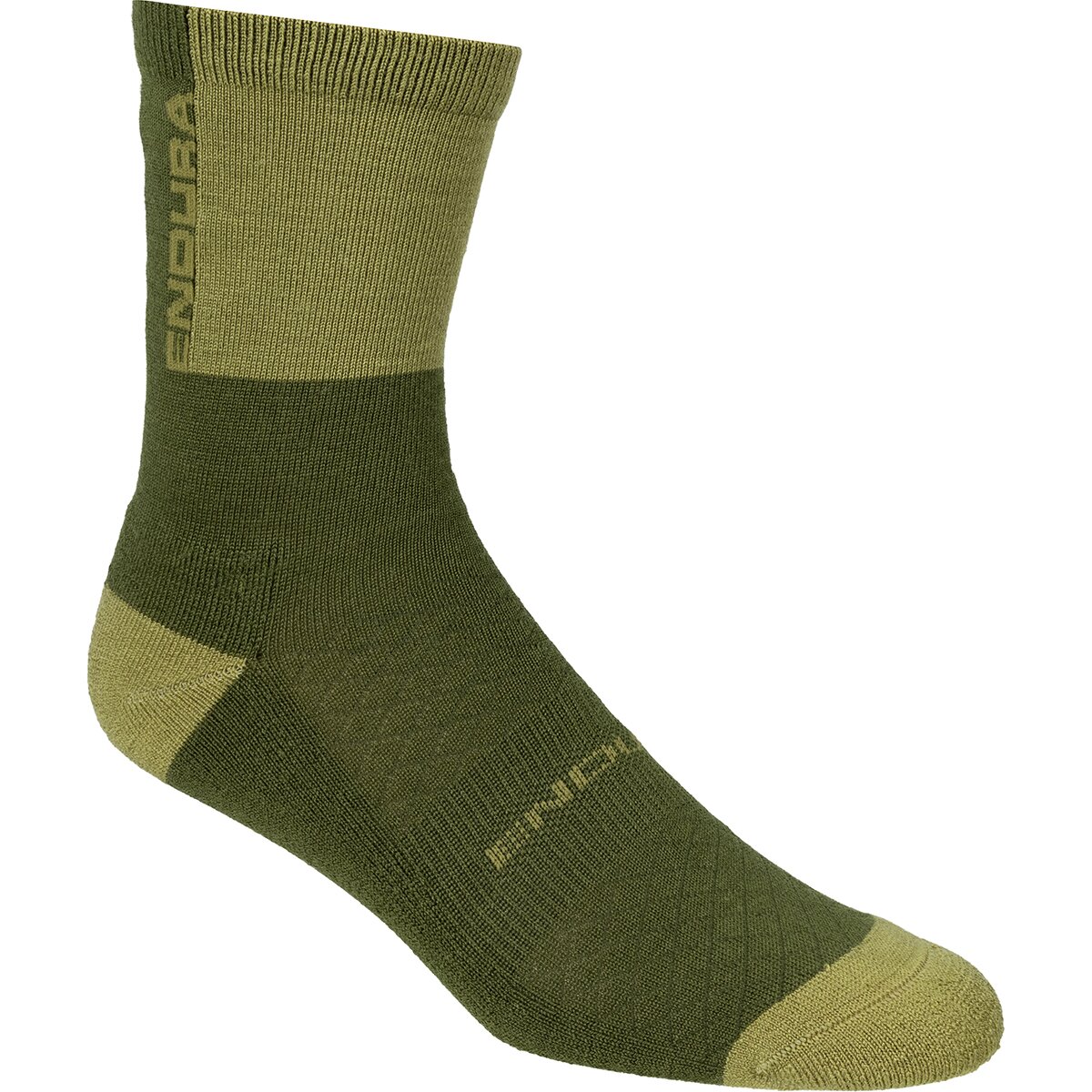 Endura BaaBaa Merino Winter Sock in Moss Green - Size: L/XL