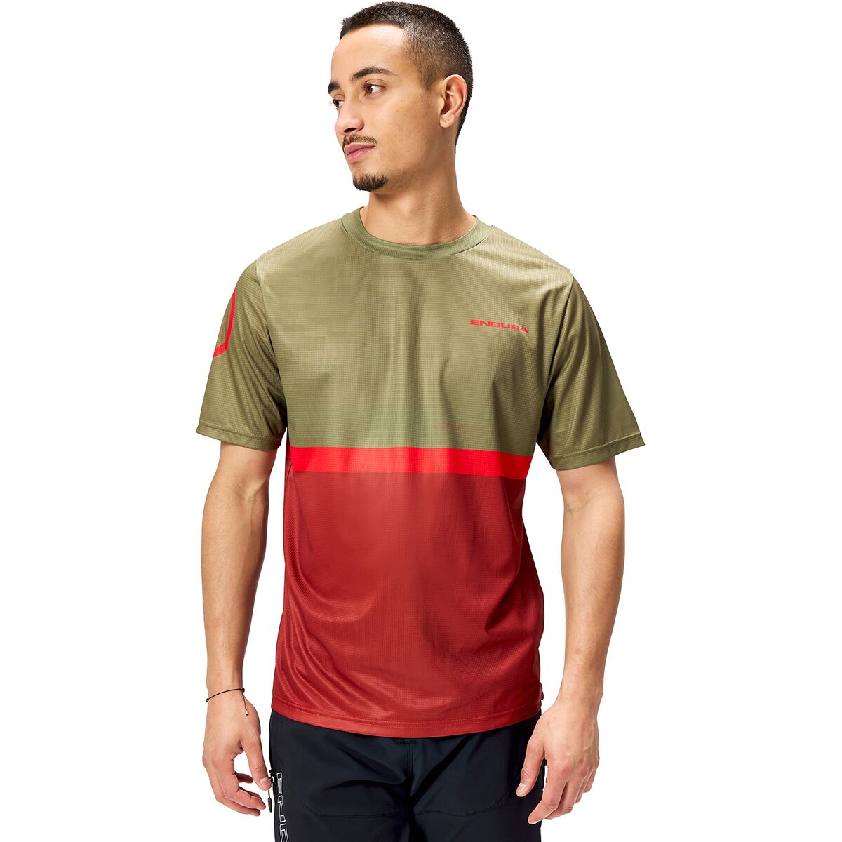 Endura Men's SingleTrack Core T-Shirt II in Tweed Green - Size: Medium