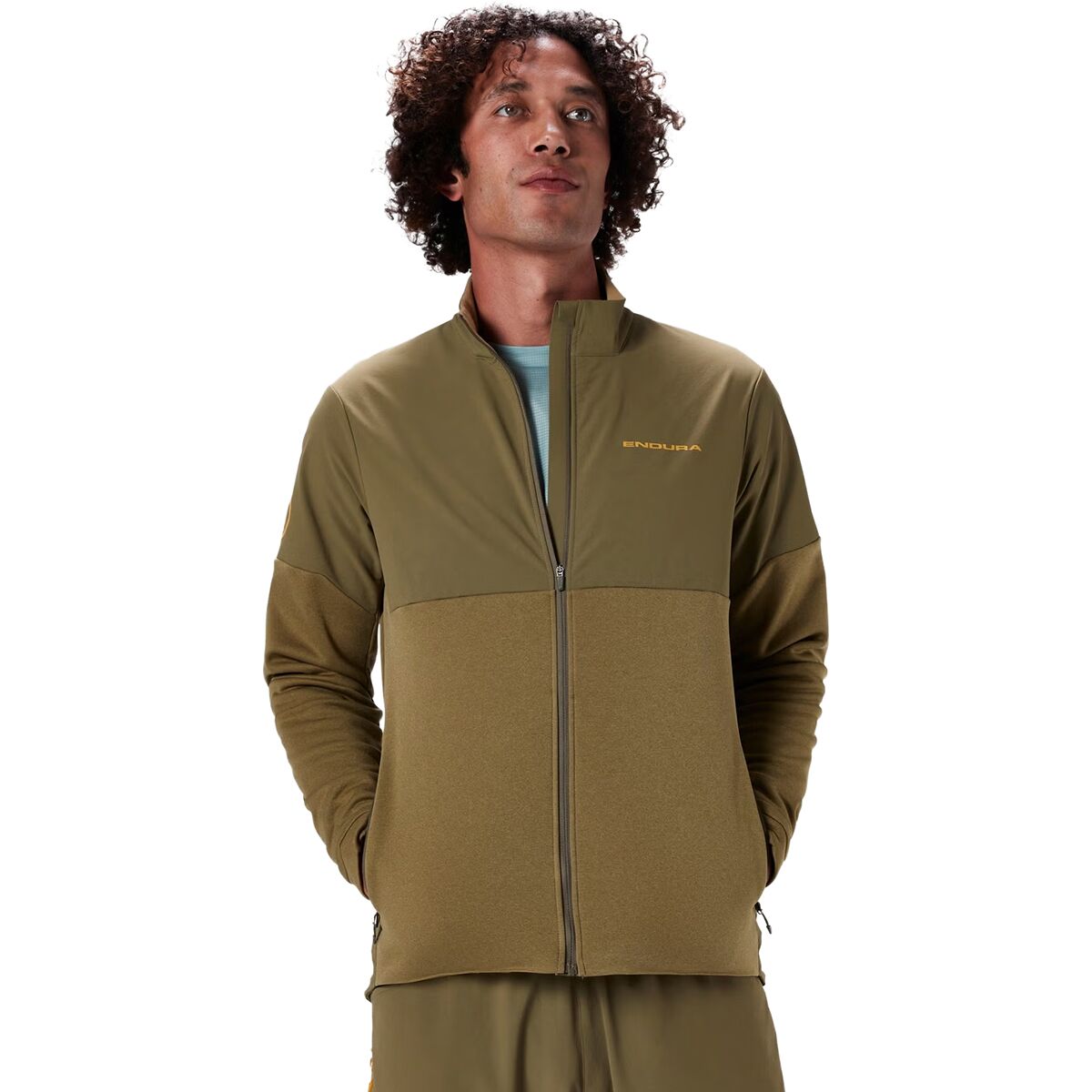 Endura Men's SingleTrack Thermal Jacket in Tweed Green - Size: XXL
