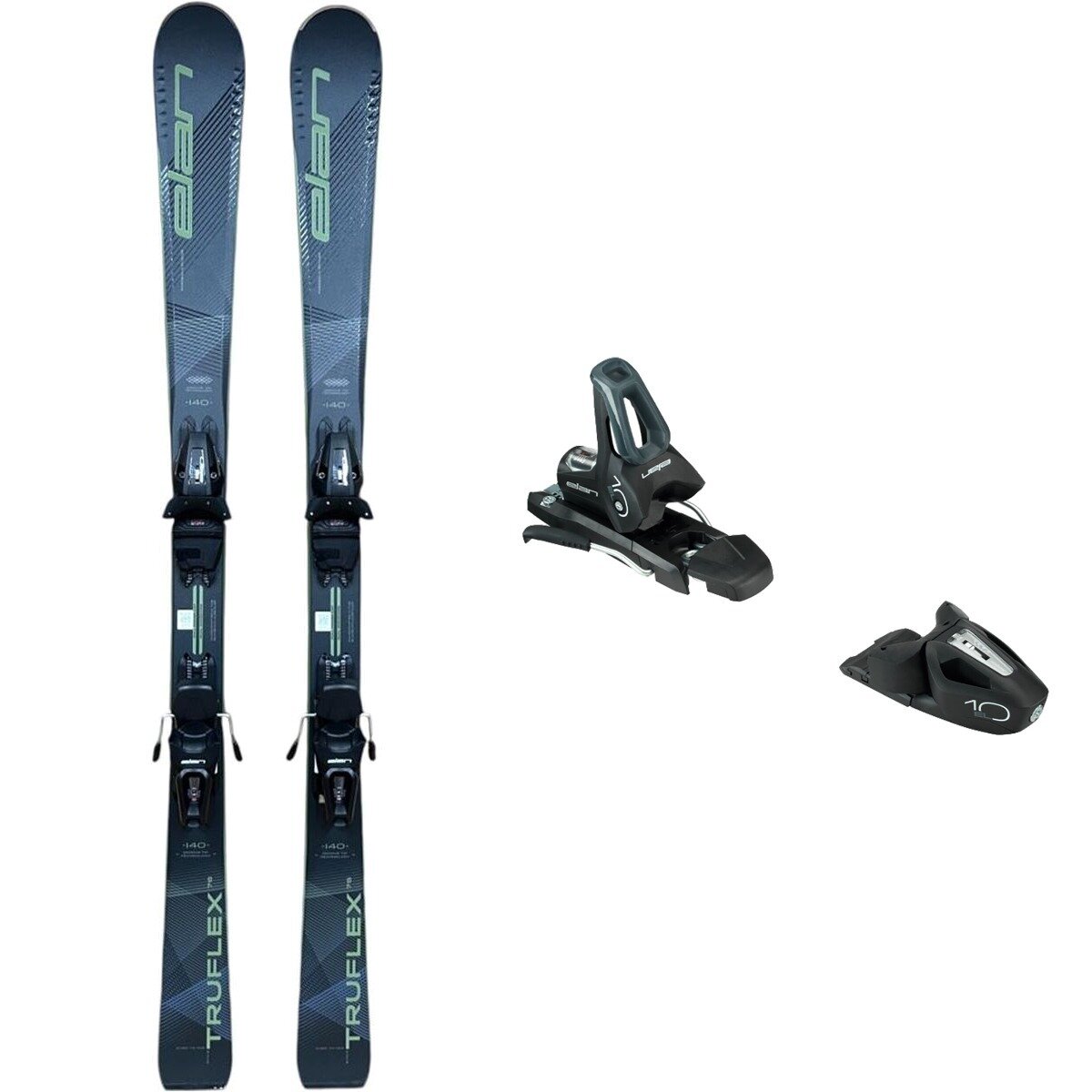 Elan Elan Truflex 76 Ls Ski + El 10.0 Gw Shift Binding - 2025 in Green / Black - Size: 152cm/B85mm - $379.99 at Steep and Cheap