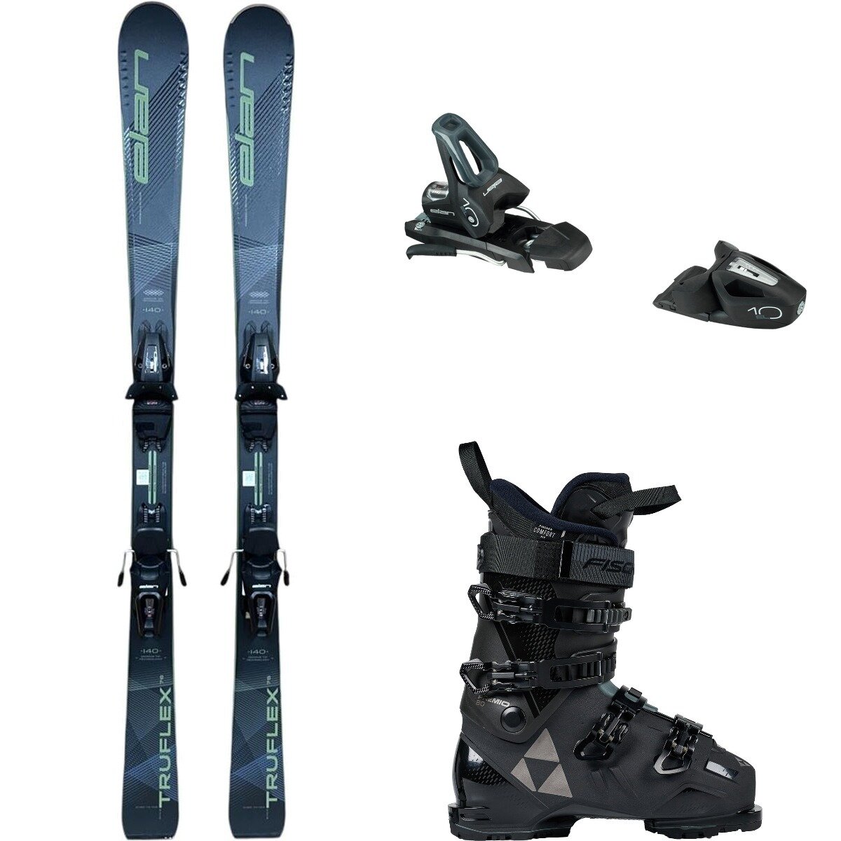 Elan Elan Truflex 76 Ls Ski + El 10 Shift Binding + Premio 80 Boot in Grn / Blk - Size: 146cm/27.5/85mm - $593.70 at Steep and Cheap