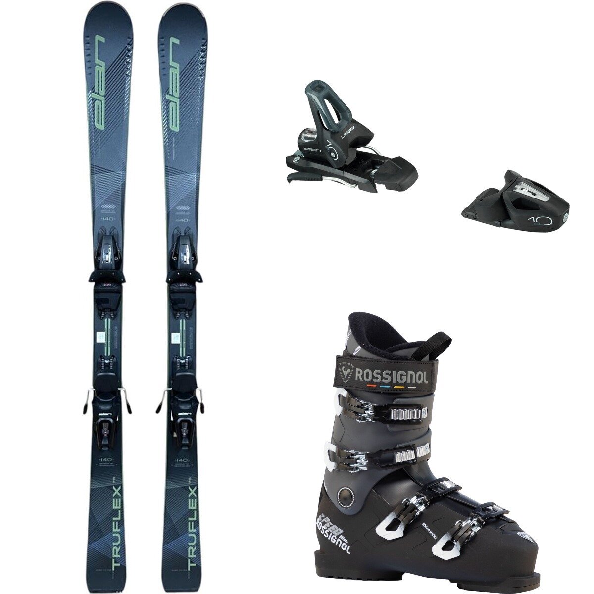 Elan Elan Truflex 76 Ls Ski + El 10 Shift Binding + Speed 80 HV+ Boot in Grn / Blk - Size: 152cm/31.5/85mm - $649.95 at Steep and Cheap
