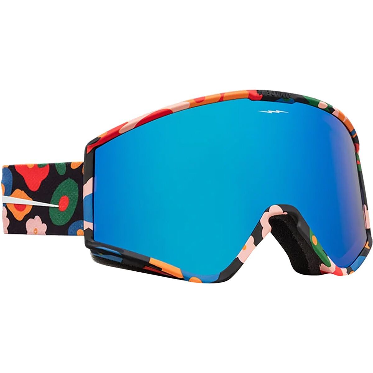 Electric Women's Kleveland Small Goggles in Matte White Nuron / Blue Chrome