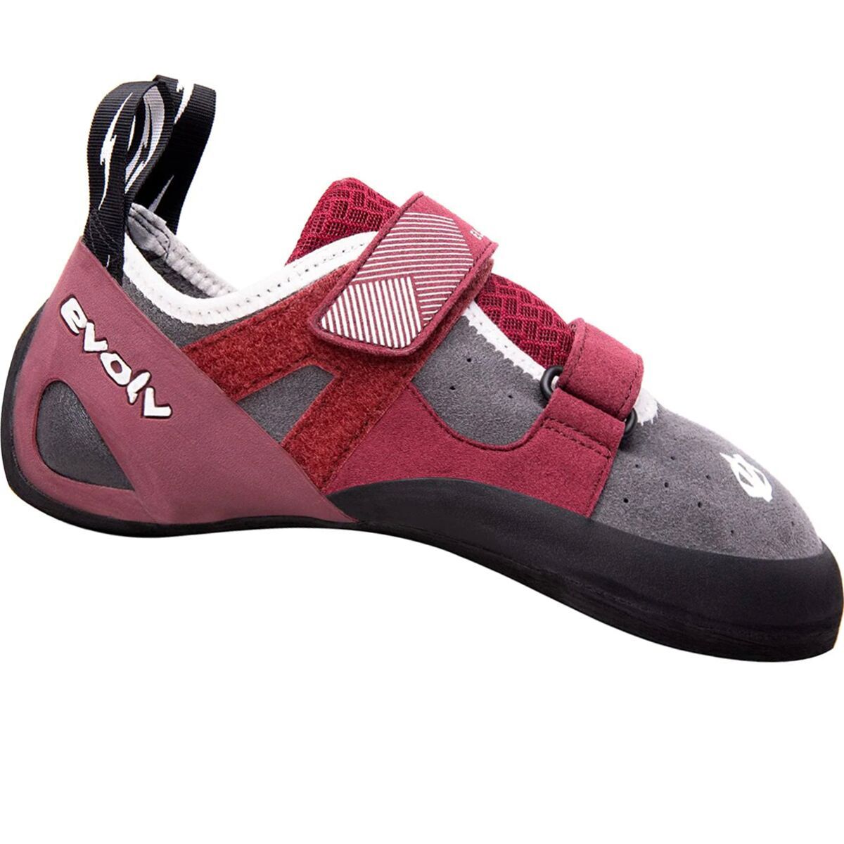Evolv Women's Elektra Climbing Shoe in Merlot / Gray - Size: 10