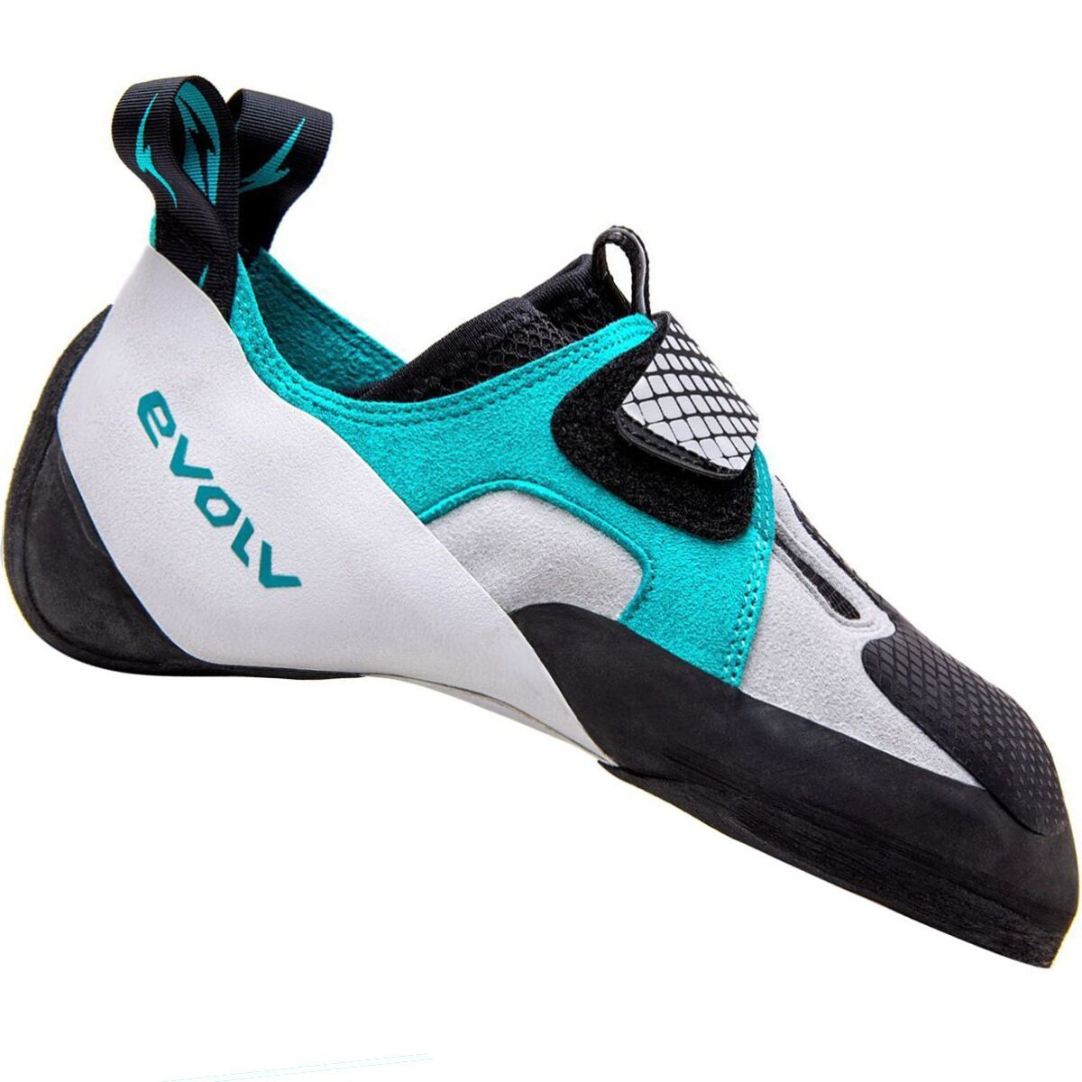 Evolv Women's Zenist Climbing Shoe in White / Teal / Black - Size: 6.5