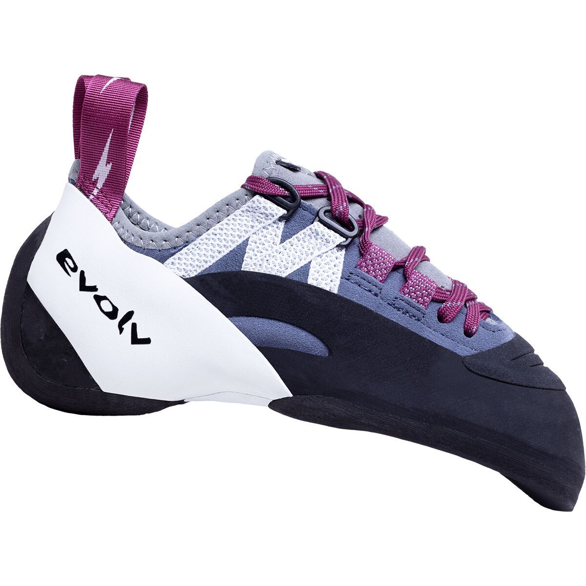 Evolv Shaman Lace LV Climbing Shoe in Beet Red / Slate - Size: Mens 11.5/Womens 12.5