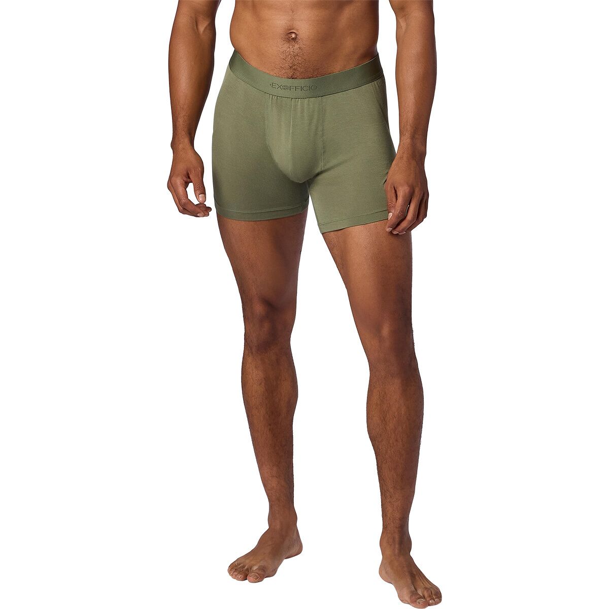 ExOfficio Men's Everyday Boxer Brief in Olive Grove - Size: XL