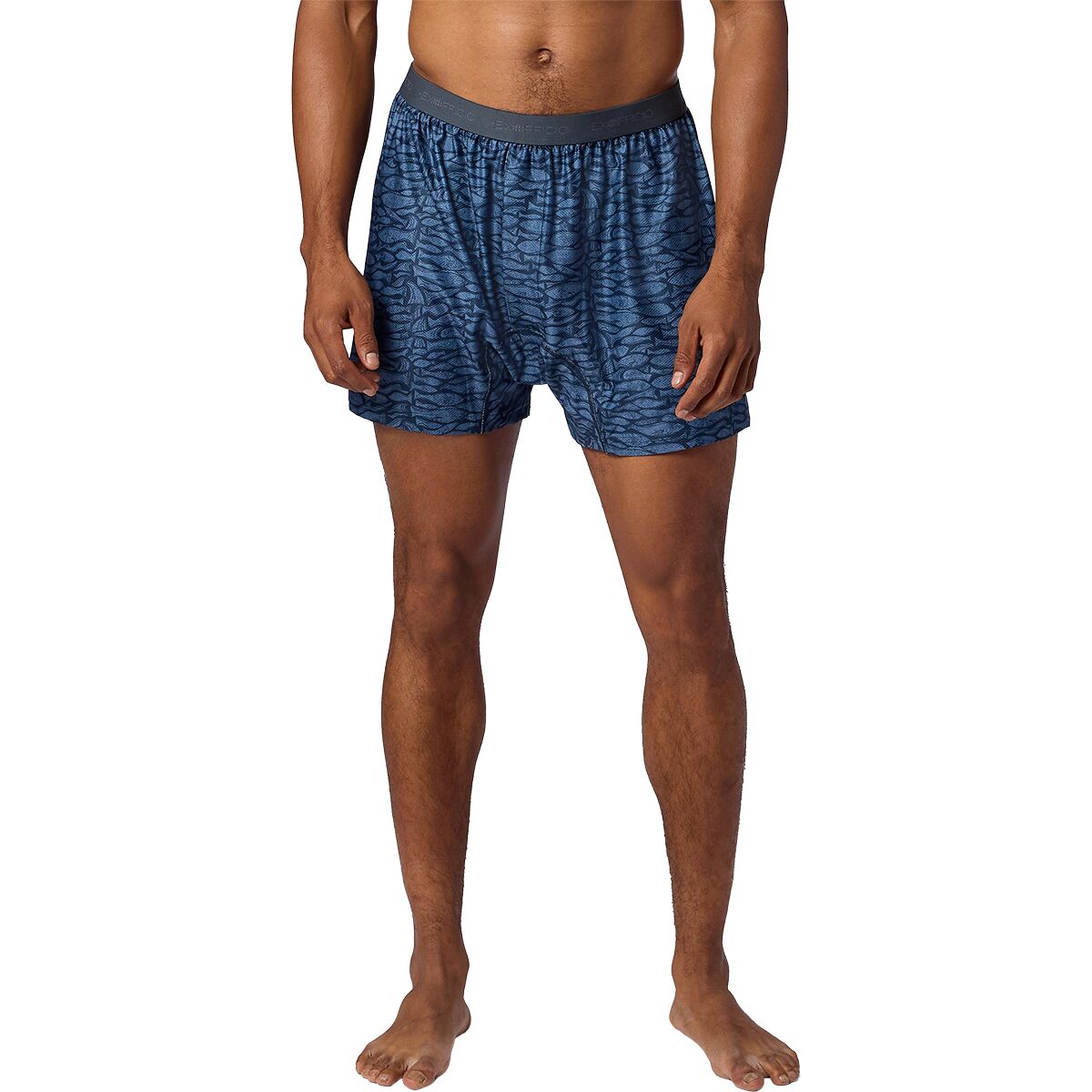 ExOfficio ExOfficio Men's Give-N-Go 2.0 Boxer in Thunderhead Fish Woodcut - Size: XL - $22.72 at Steep and Cheap
