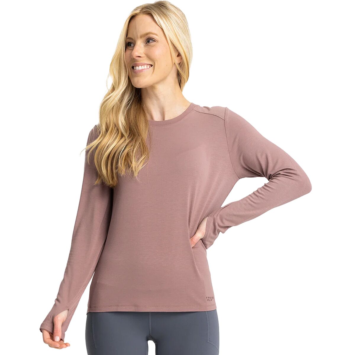 Free Fly Free Fly Women's Shade II Long-Sleeve Shirt in Fig - Size: XL - $50.96 at Steep and Cheap