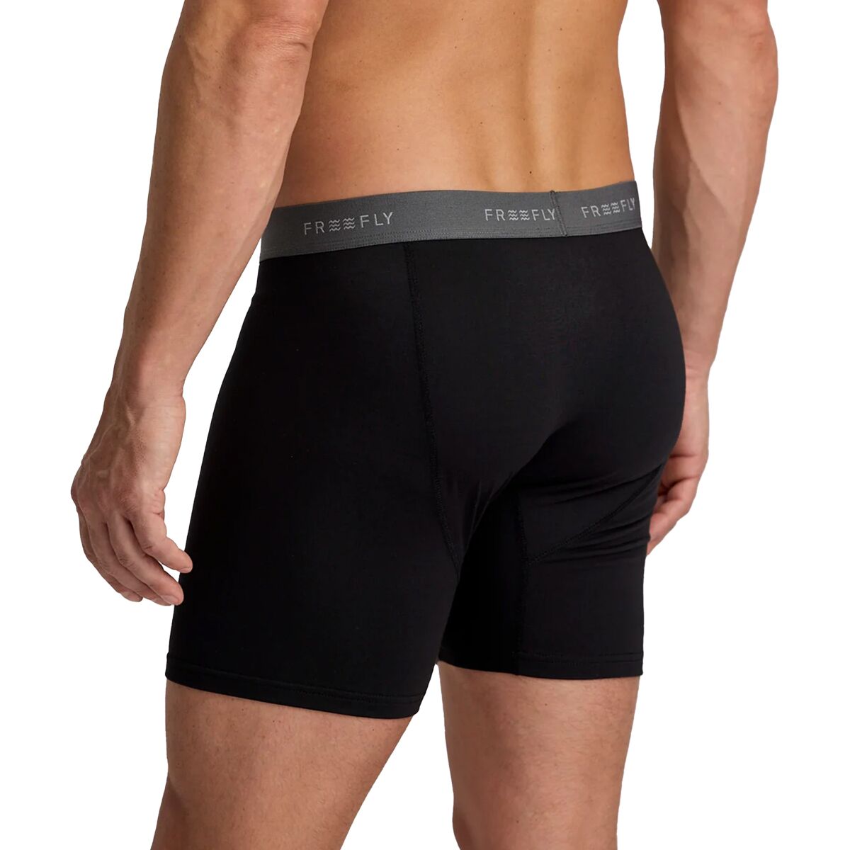 Free Fly Men's Bamboo Motion Boxer Brief in Black - Size: XL