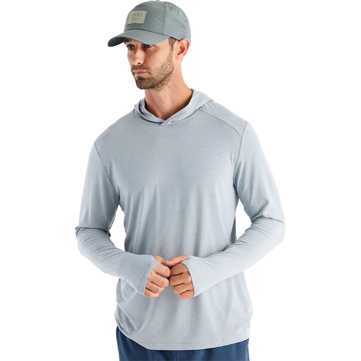 Free Fly Free Fly Men's Shade Hoodie in Heather Aspen Grey - Size: XXL - $58.50 at Steep and Cheap