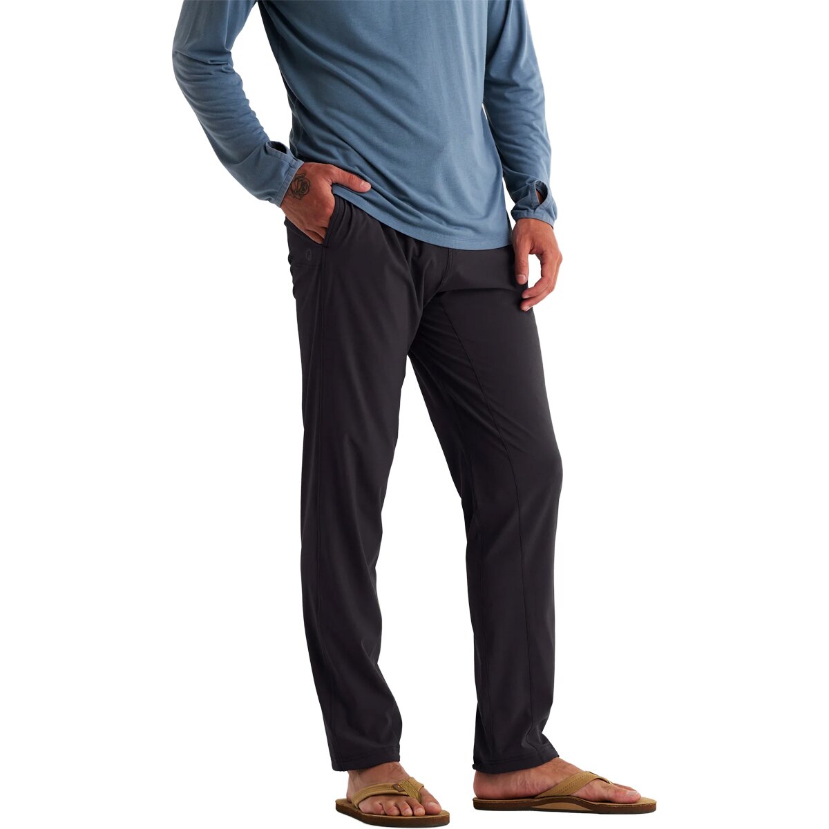Free Fly Men's Breeze Pant in Anthracite - Size: Large