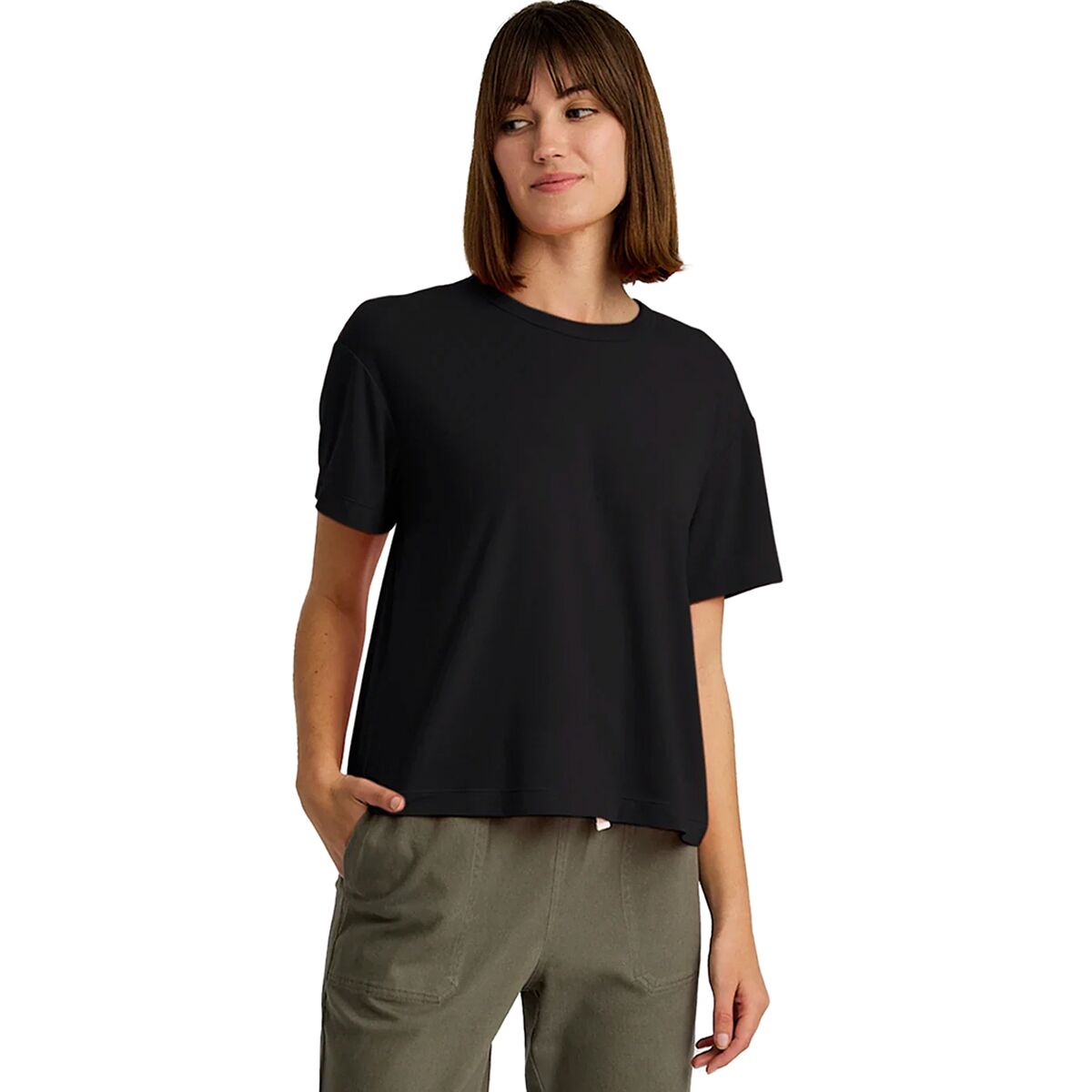Free Fly Free Fly Women's Elevate Lightweight T-Shirt in Black - Size: XL - $43.50 at Steep and Cheap