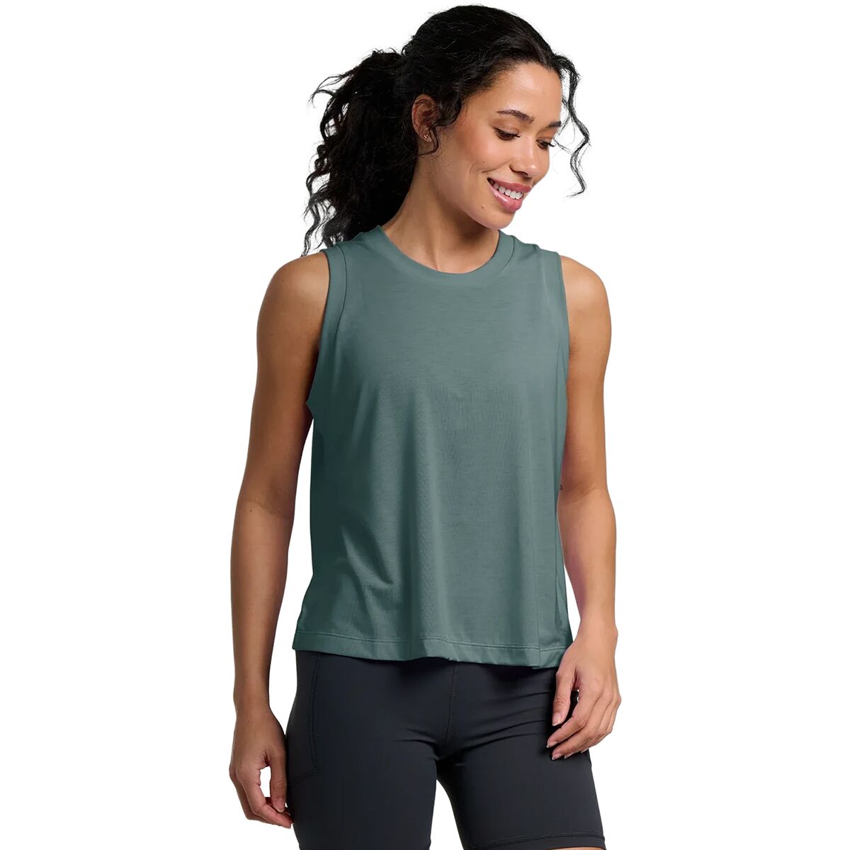 Free Fly Women's Elevate Lightweight Tank Top in Stormy Sea - Size: XL