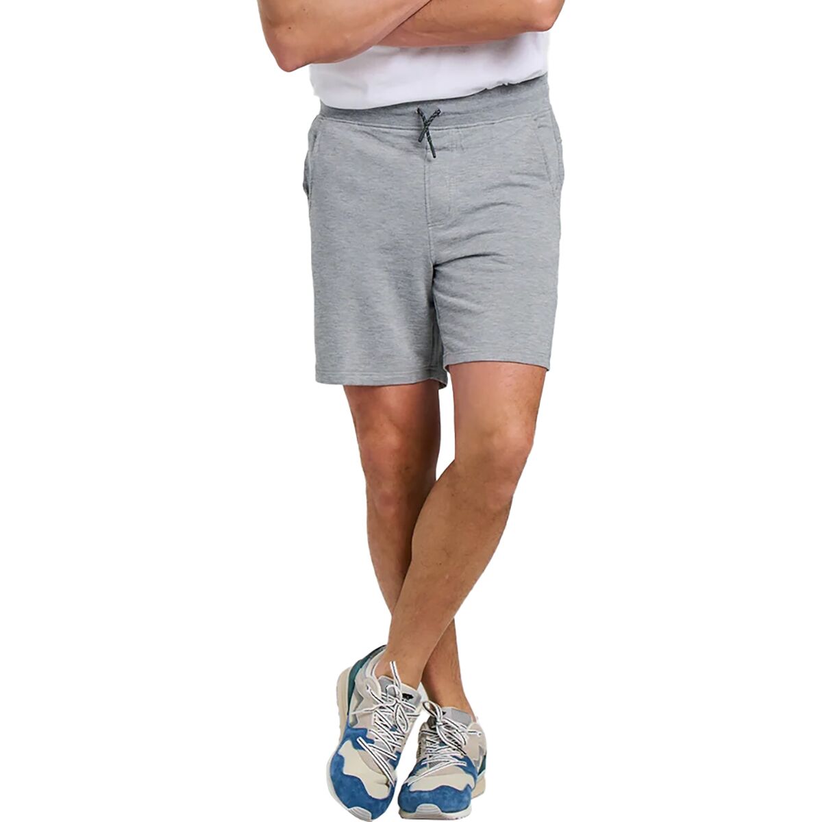 Free Fly Men's Lightweight Fleece Short in Heather Grey - Size: Large