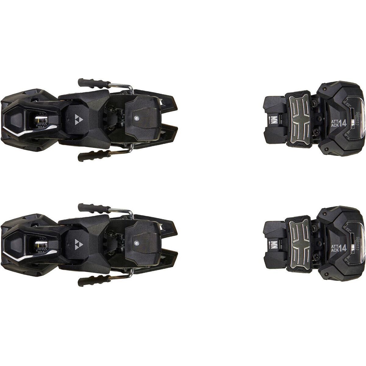 Fischer Fischer Attack 14 MN Ski Binding in Solid Black - Size: 130mm - $150.00 at Steep and Cheap