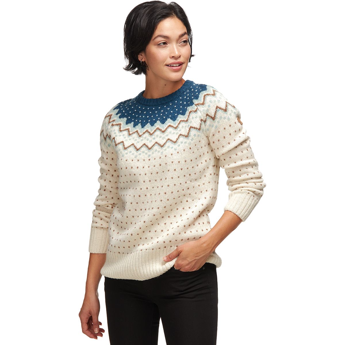 Fjallraven Fjallraven Women's Ovik Knit Sweater in Glacier Green - Size: Small - $110.97 at Steep and Cheap