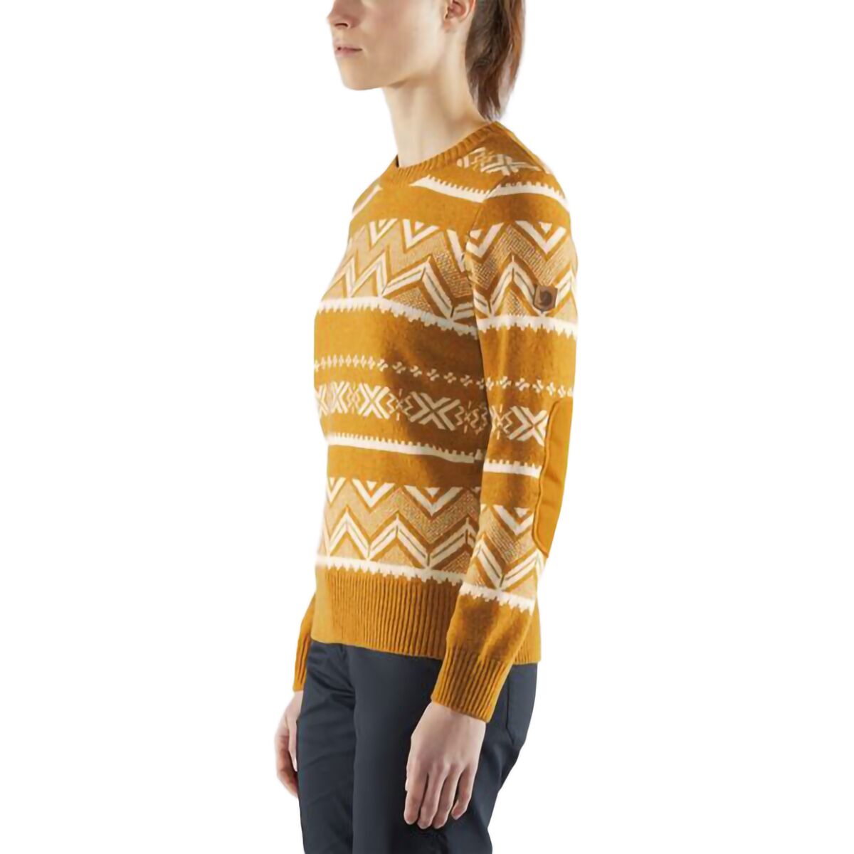 Fjallraven Fjallraven Women's Greenland Re-Wool Pattern Knit Sweater in Acorn - Size: Small - $103.97 at Steep and Cheap