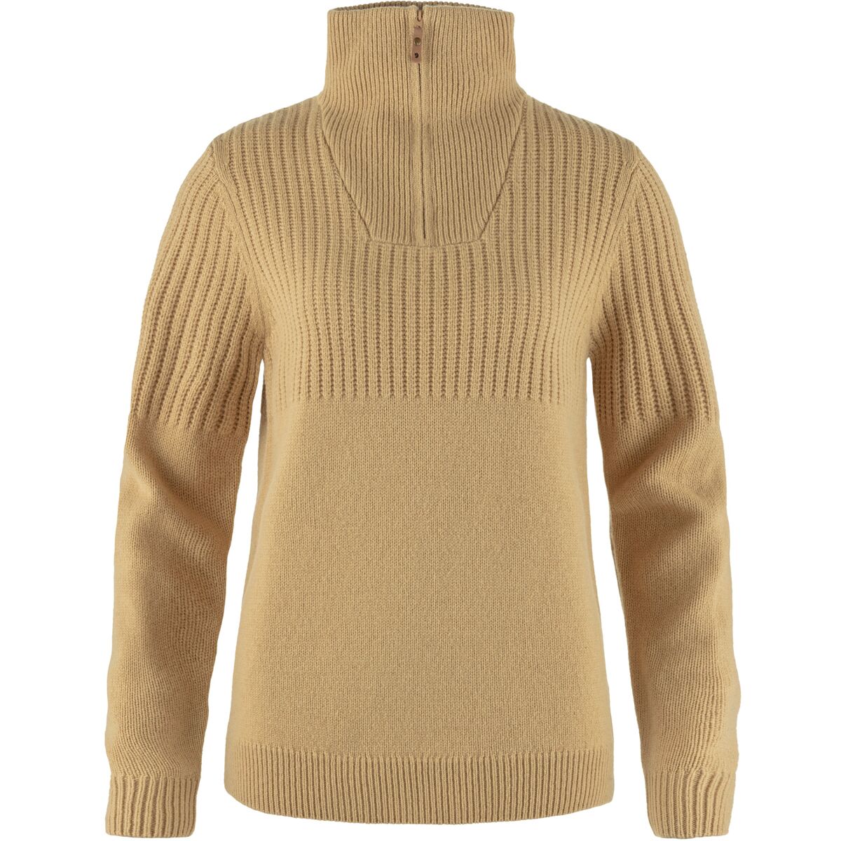 Fjallraven Fjallraven Women's Ovik 1/2-Zip Knit Top in Dune Beige - Size: Small - $149.97 at Steep and Cheap