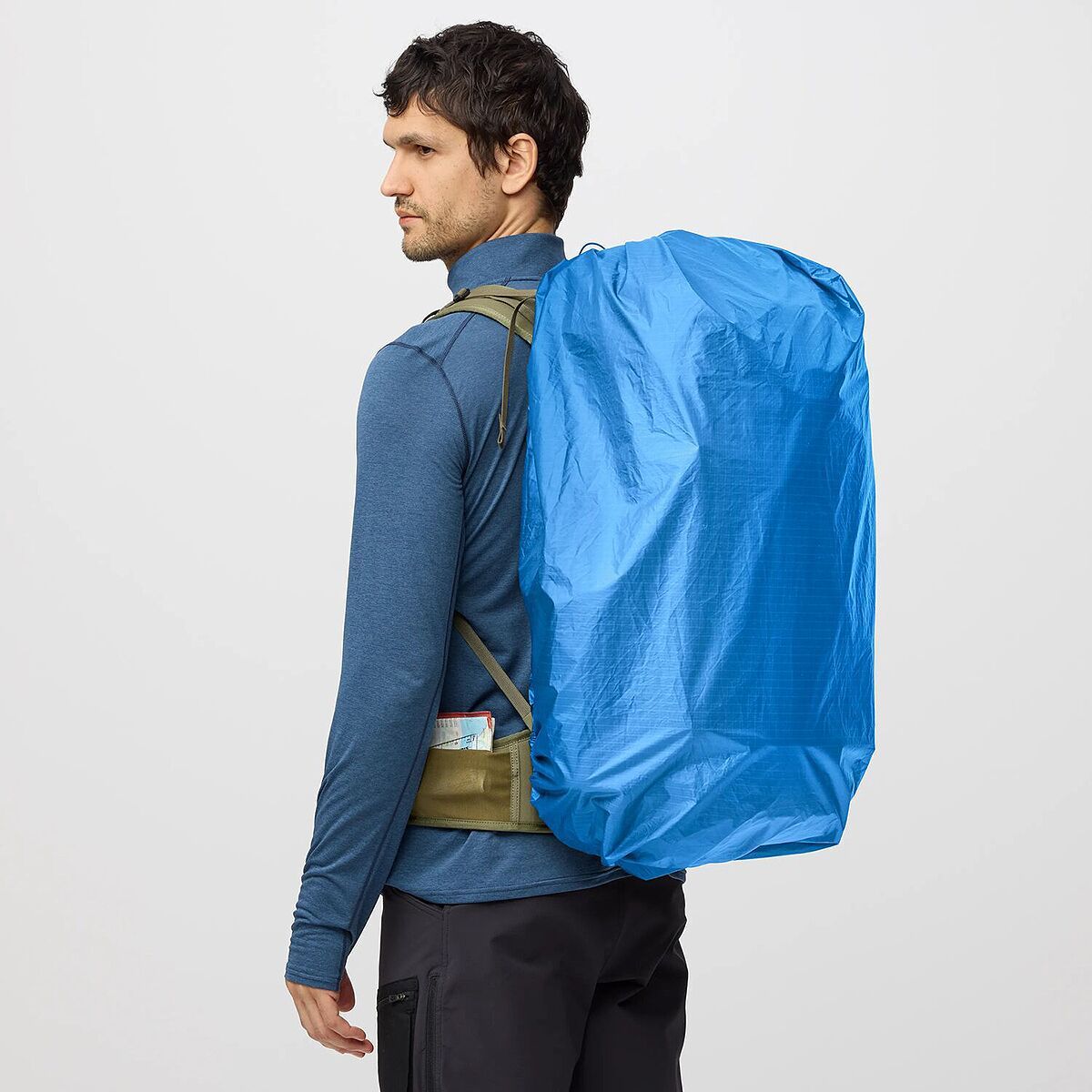 Fjallraven Rain Cover Latt 45L-50L in UN Blue
