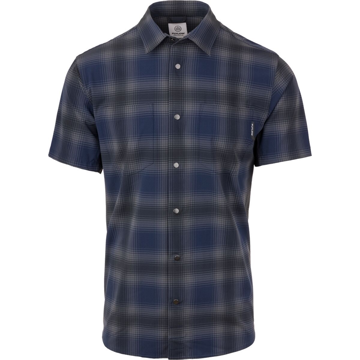 Flylow Men's Wesley Shirt in Rye / Night Checker - Size: Small