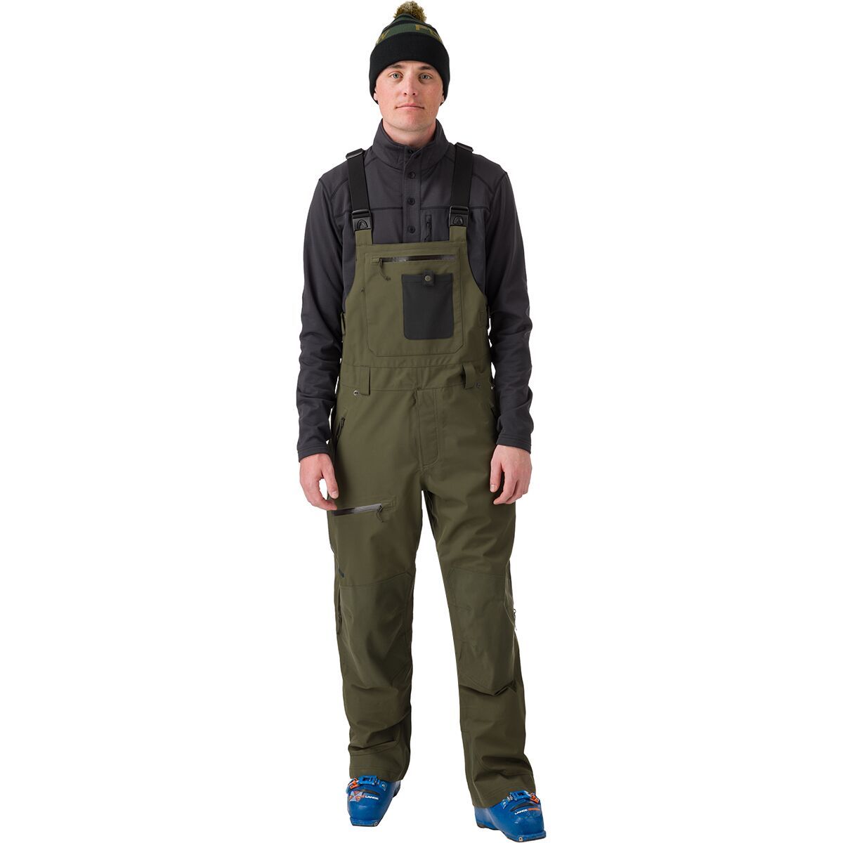 Flylow Men's Baker Bib Pant in Evergreen - Size: S/Regular