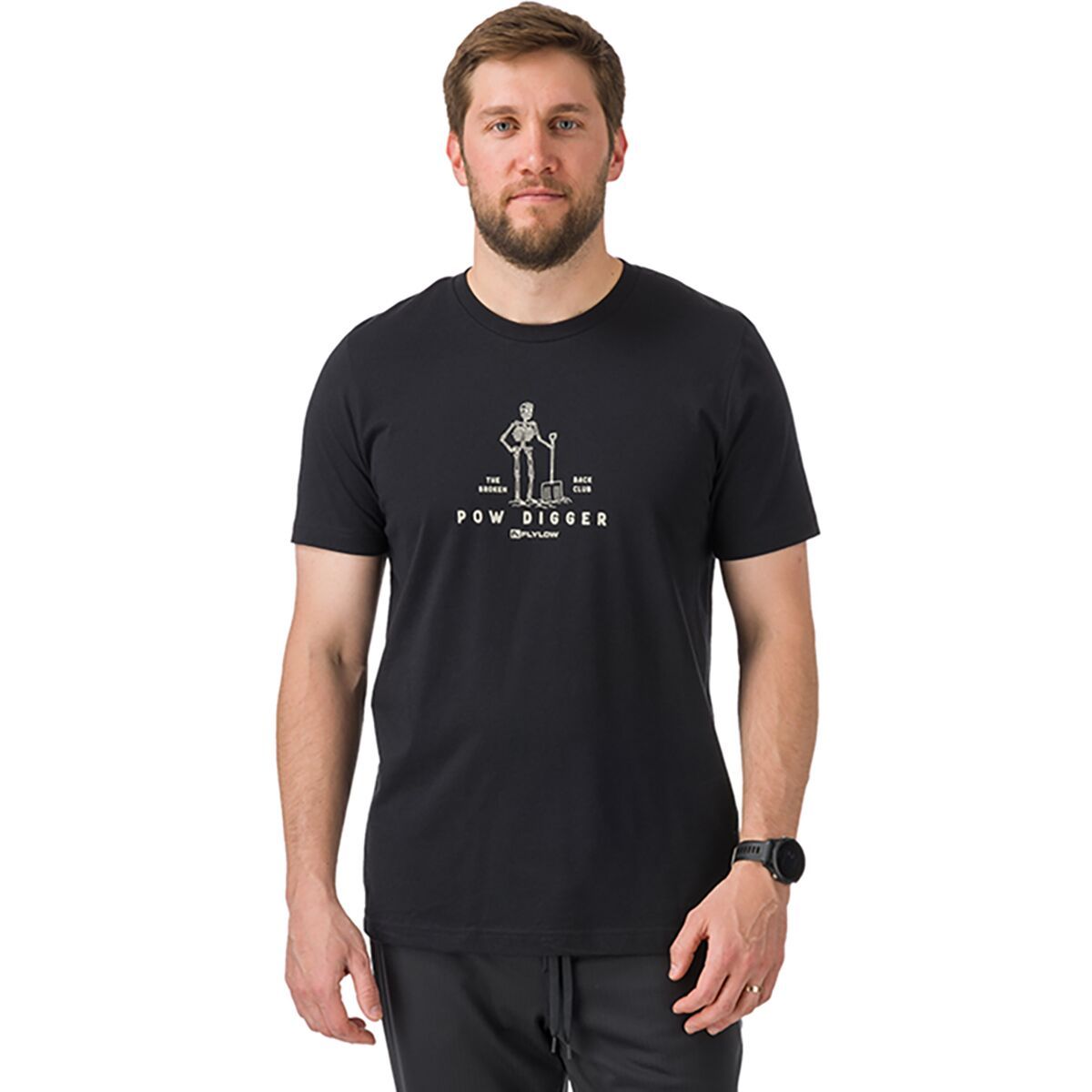 Flylow Men's Broken Back Club T-Shirt in Black - Size: Small