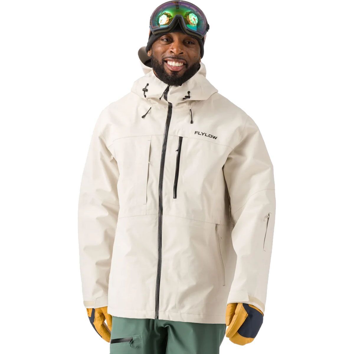 Flylow Men's Quantum Pro Jacket in Capers / Black - Size: Small