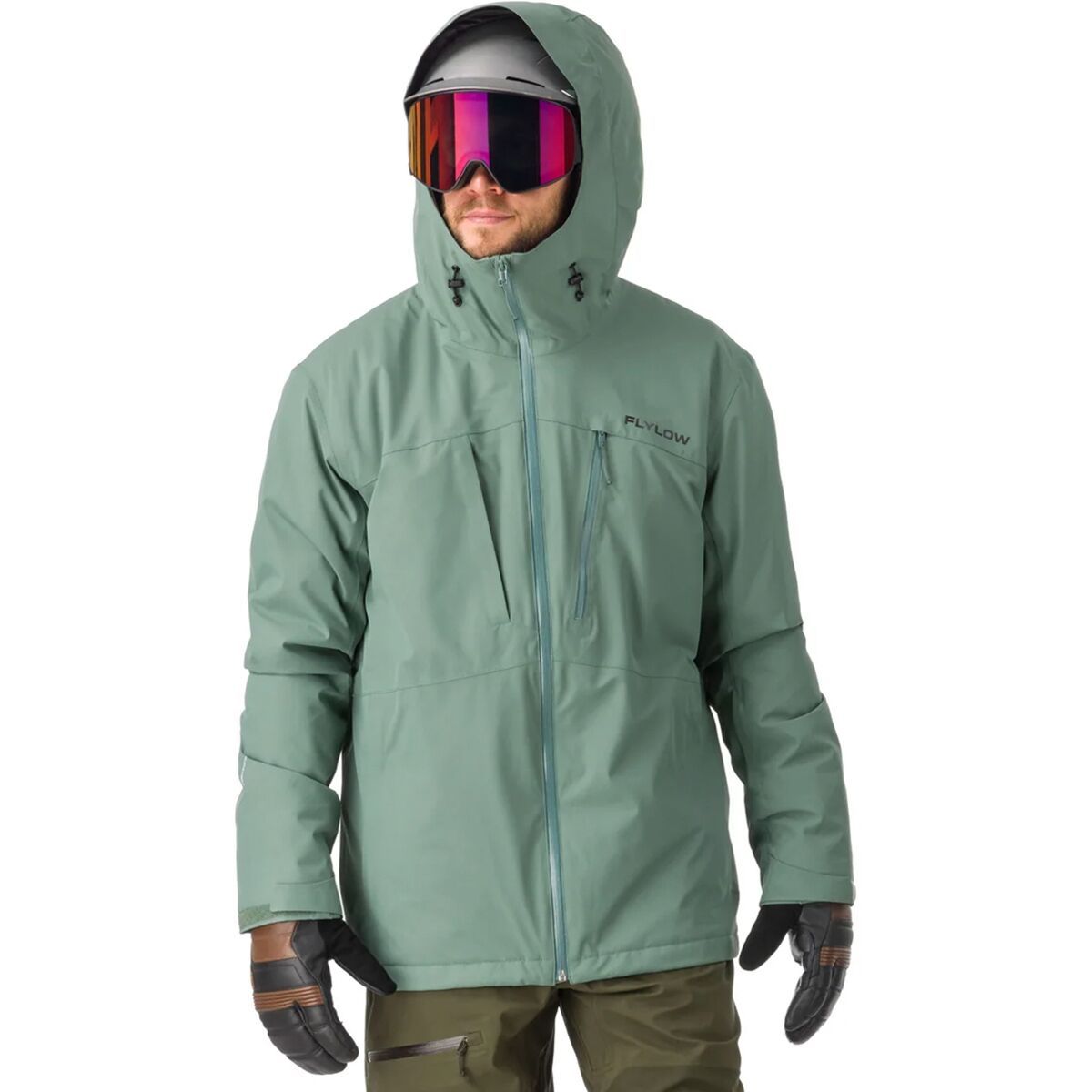 Flylow Men's Vector Jacket in Evergreen / Black - Size: XL