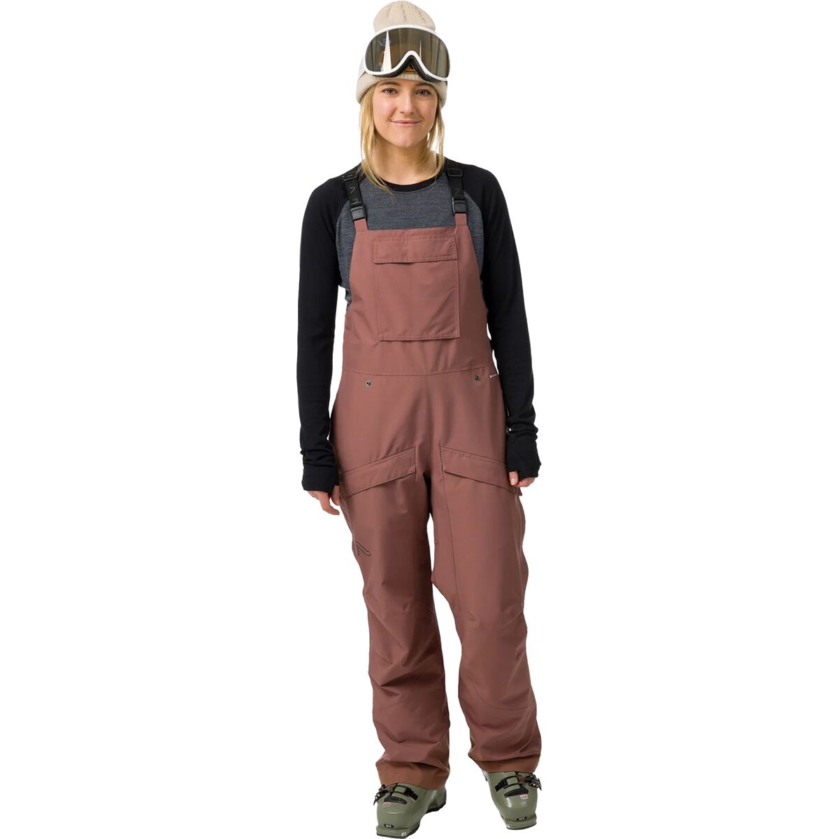 Flylow Women's Drift Bib Pant in Bluff - Size: 4