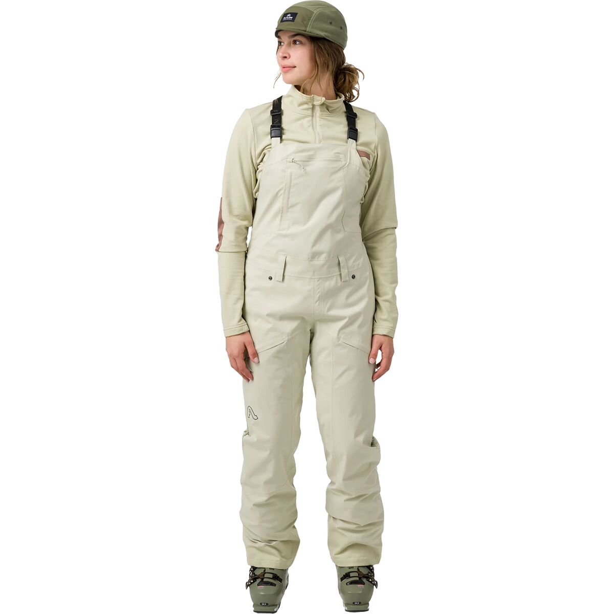 Flylow Women's Foxy Insulated Bib in Mist - Size: 12/Regular