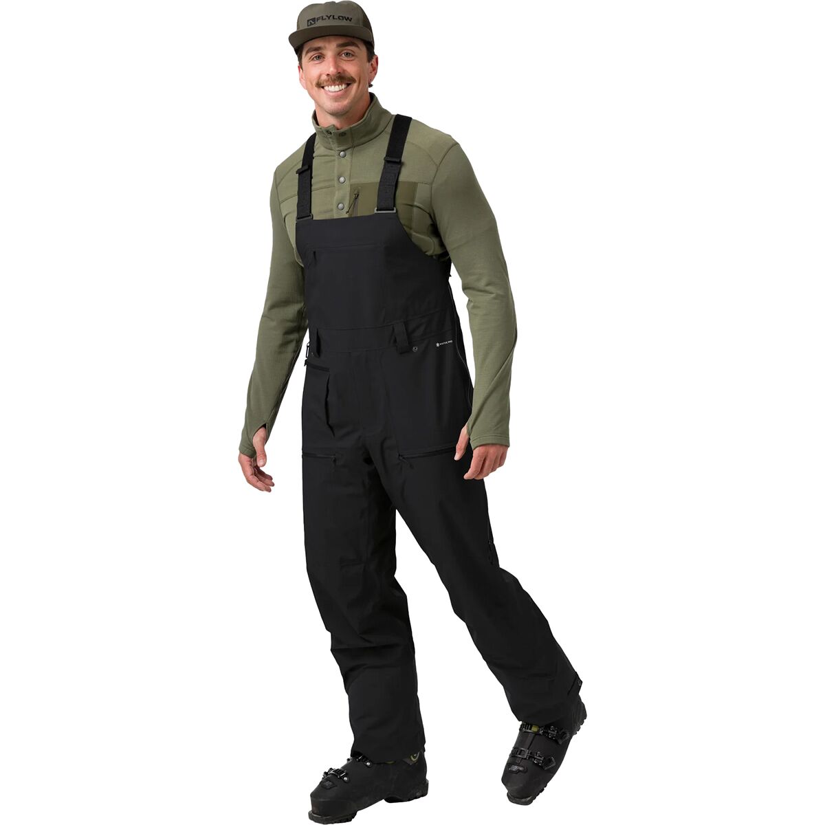 Flylow Flylow Men's Smythe Bib Pant in Black - Size: Small - $287.97 at Steep and Cheap