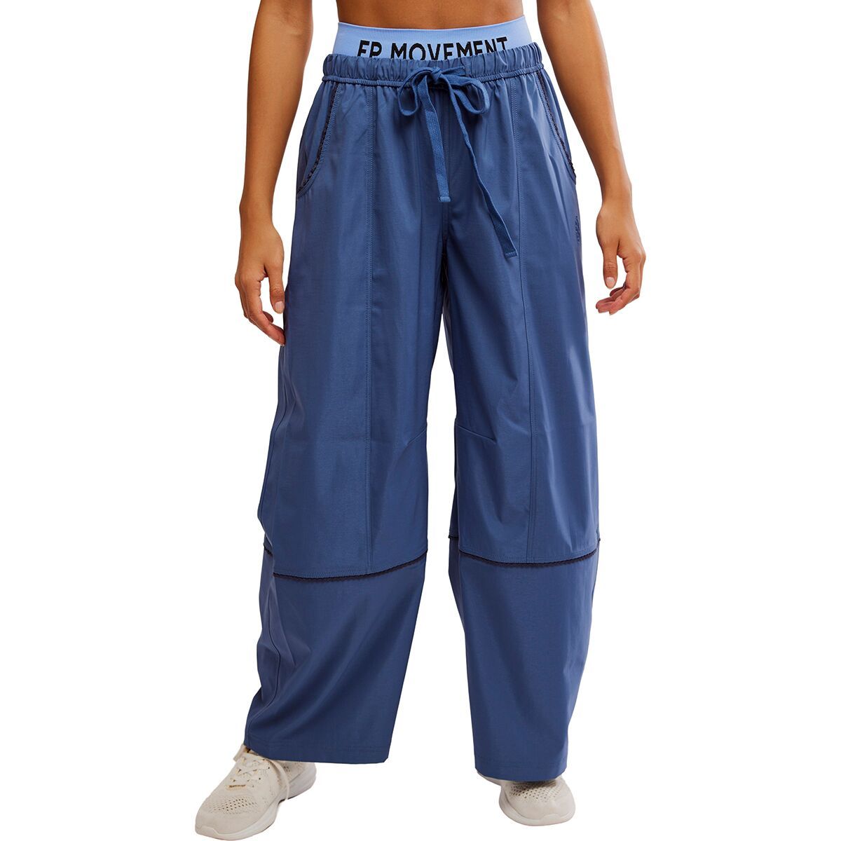 FP Movement Women's Wish It Wide Leg Pant in Blue Indigo - Size: XL