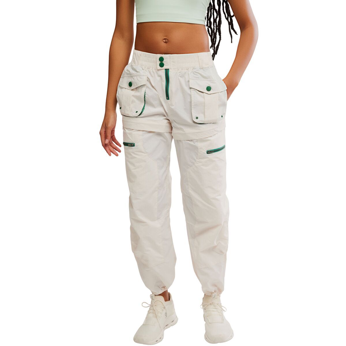 FP Movement Women's Morning Meadow Hike Pant in Ivory / Heritage GR - Size: Medium