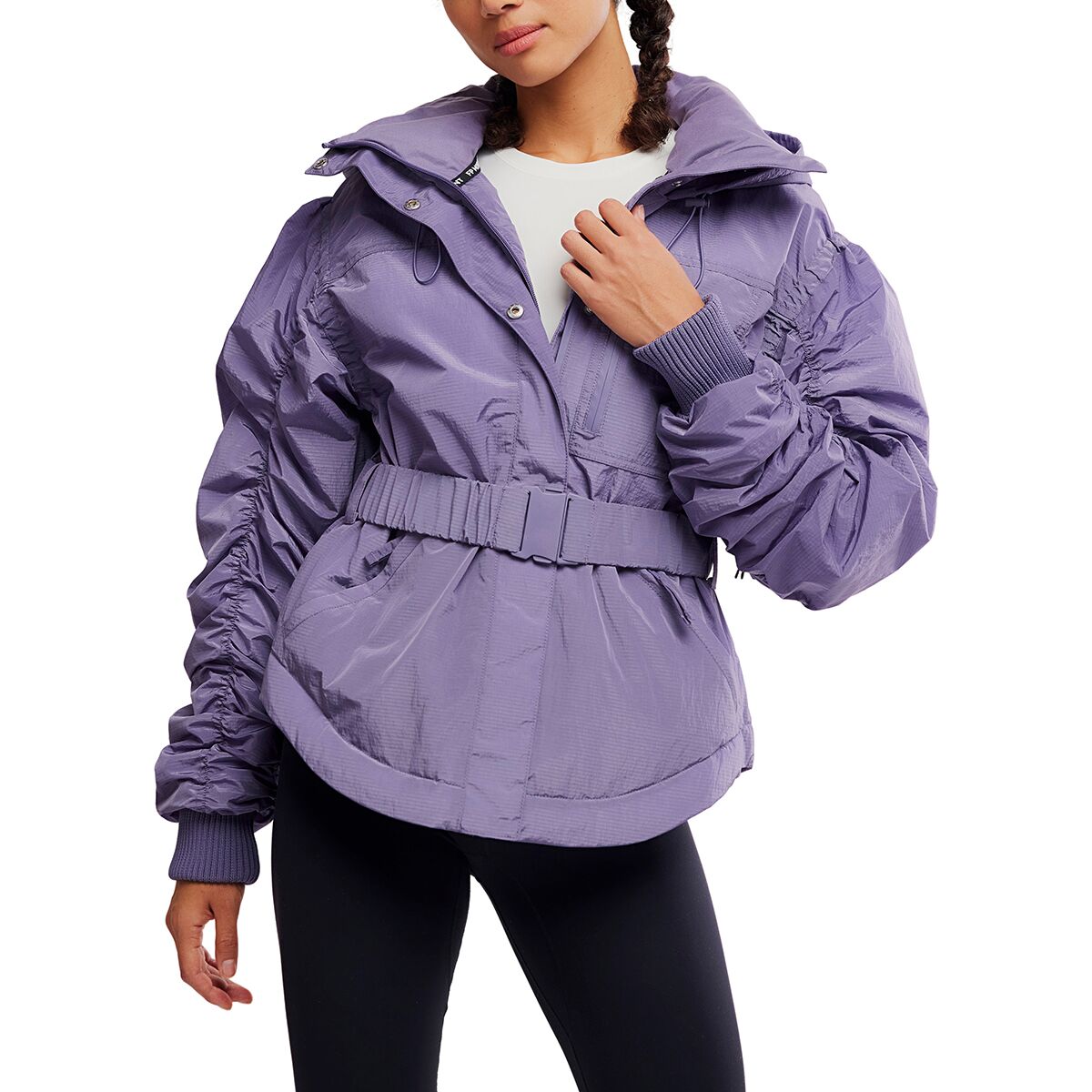 FP Movement Women's Lift Laugh Love Jacket in Graphite - Size: Small