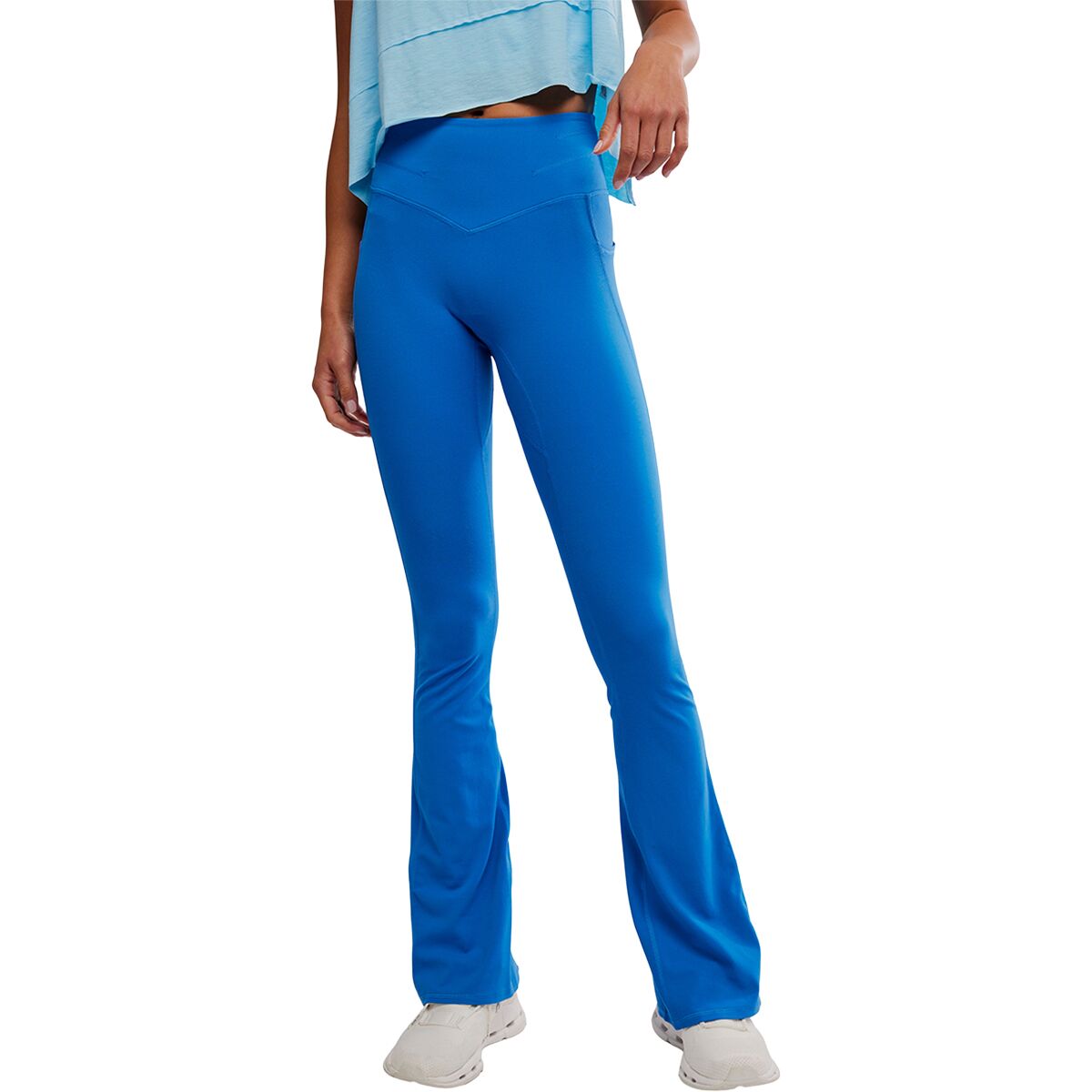 FP Movement Women's Never Better Flare Tight in Light Cobalt - Size: Medium