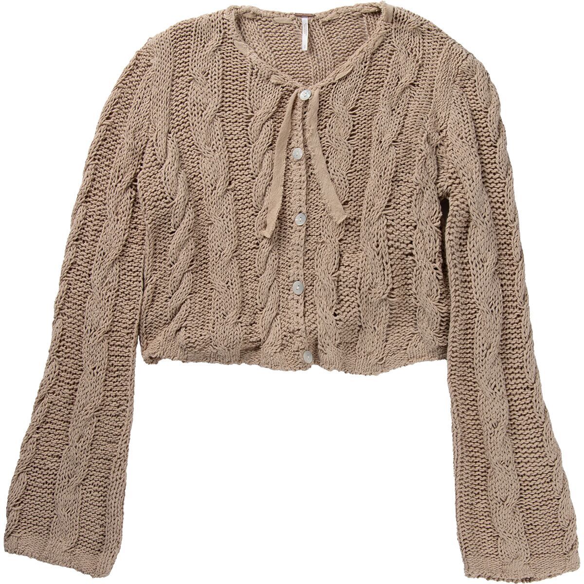 Free People Women's Robyn Cardi in Smoke Grey - Size: Large