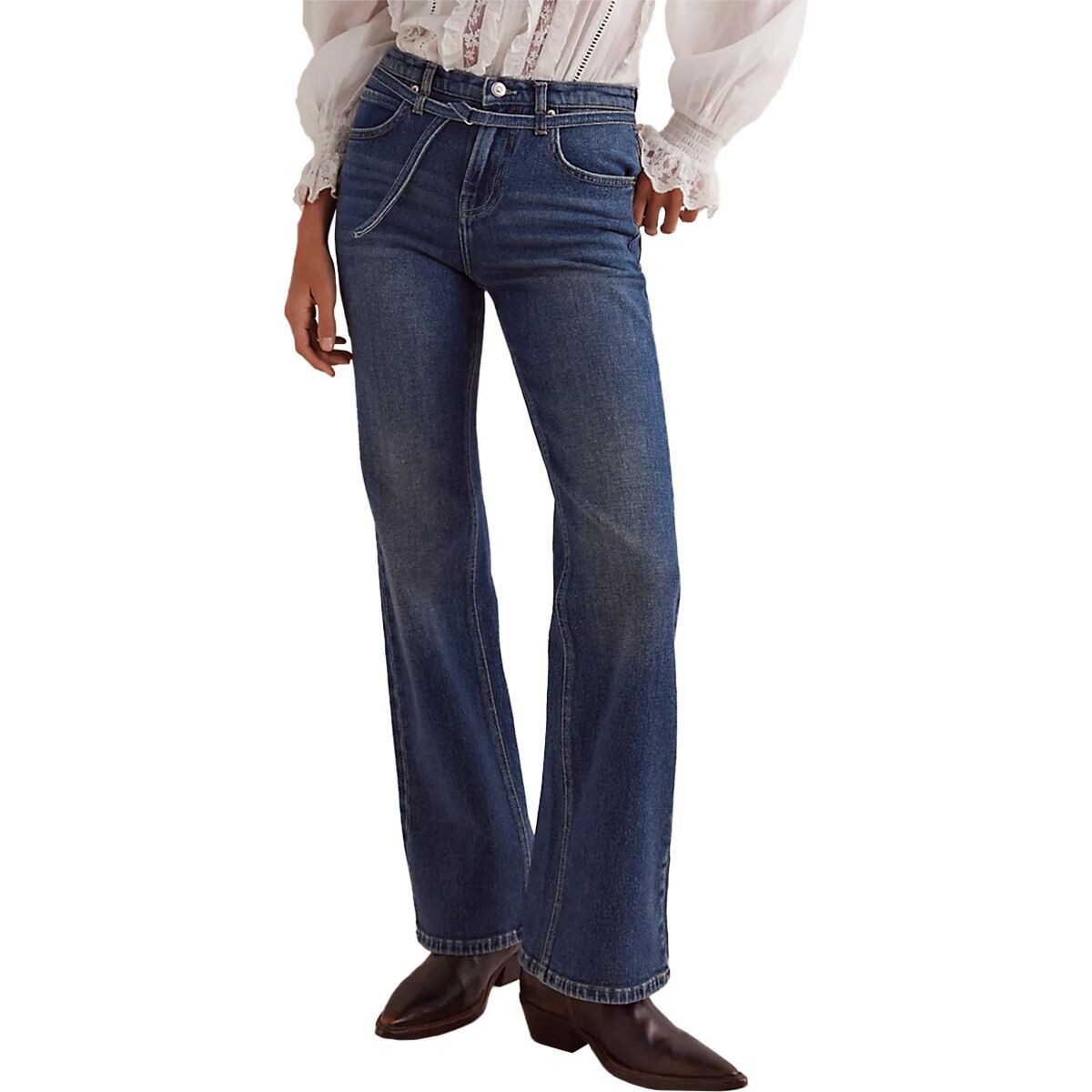 Free People Women's Sabine Slim A Line Jean in Hibernate - Size: 31