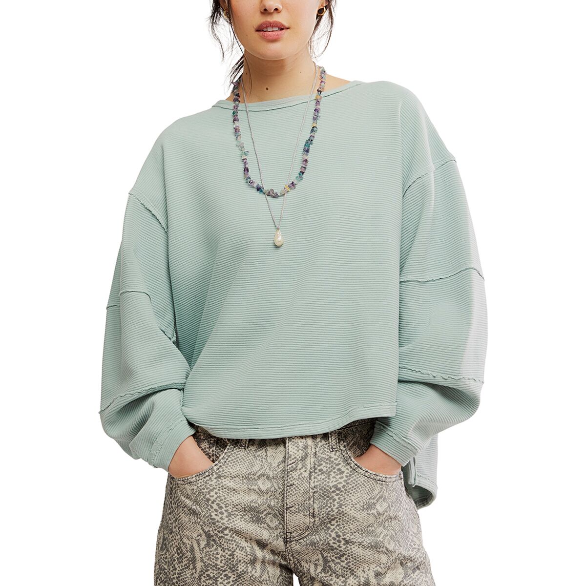 Free People Free People Women's Total Eclipse T-Shirt in Polor Fog - Size: XL - $44.20 at Steep and Cheap